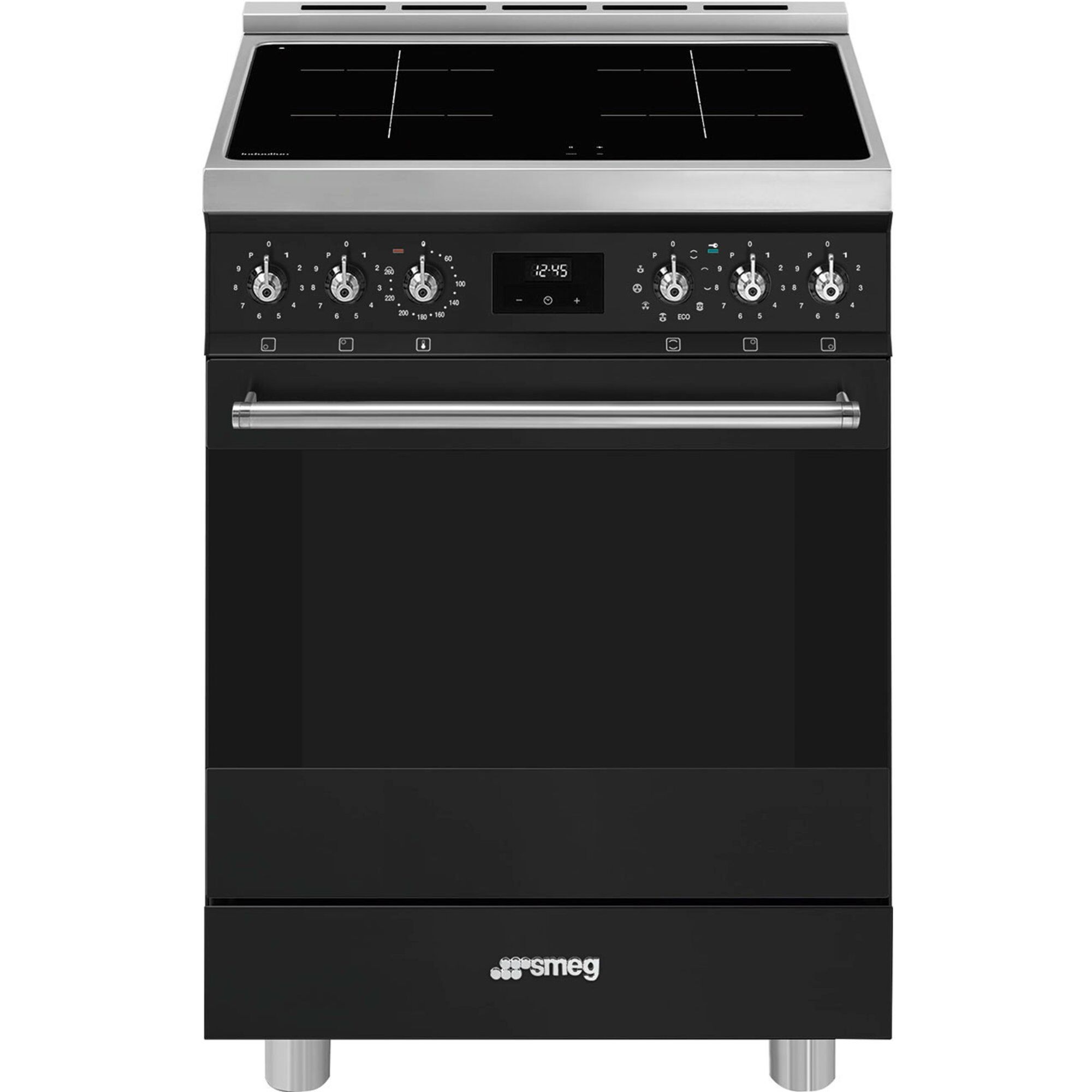 Smeg C6ipmbm2 Classic Induktionskomfur 60 Cm  Mat Sort