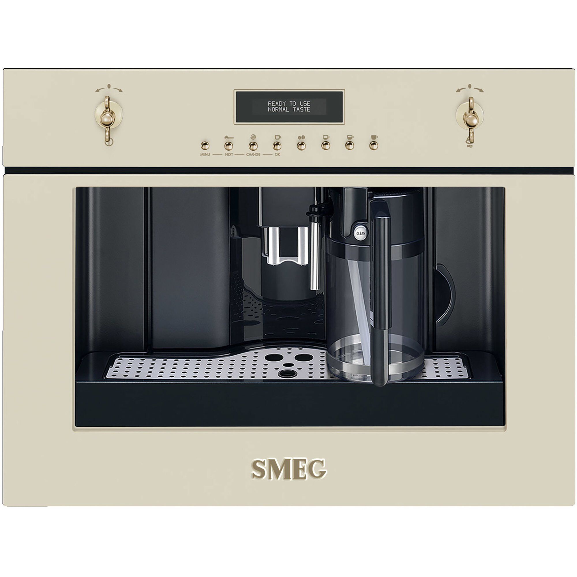 Smeg 60 Cm Indbygget Kaffemaskine   Creme