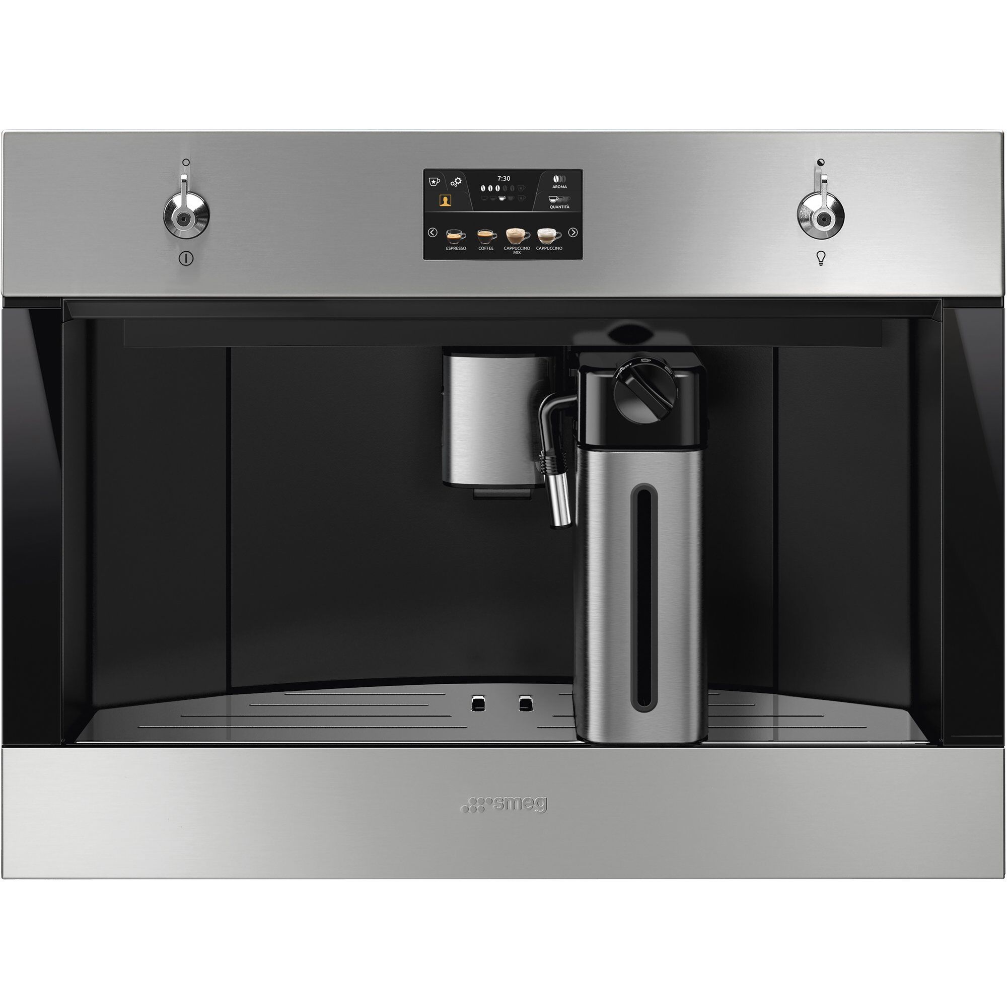 Smeg 60 Cm Indbygget Kaffemaskine   Rustfrit Stål