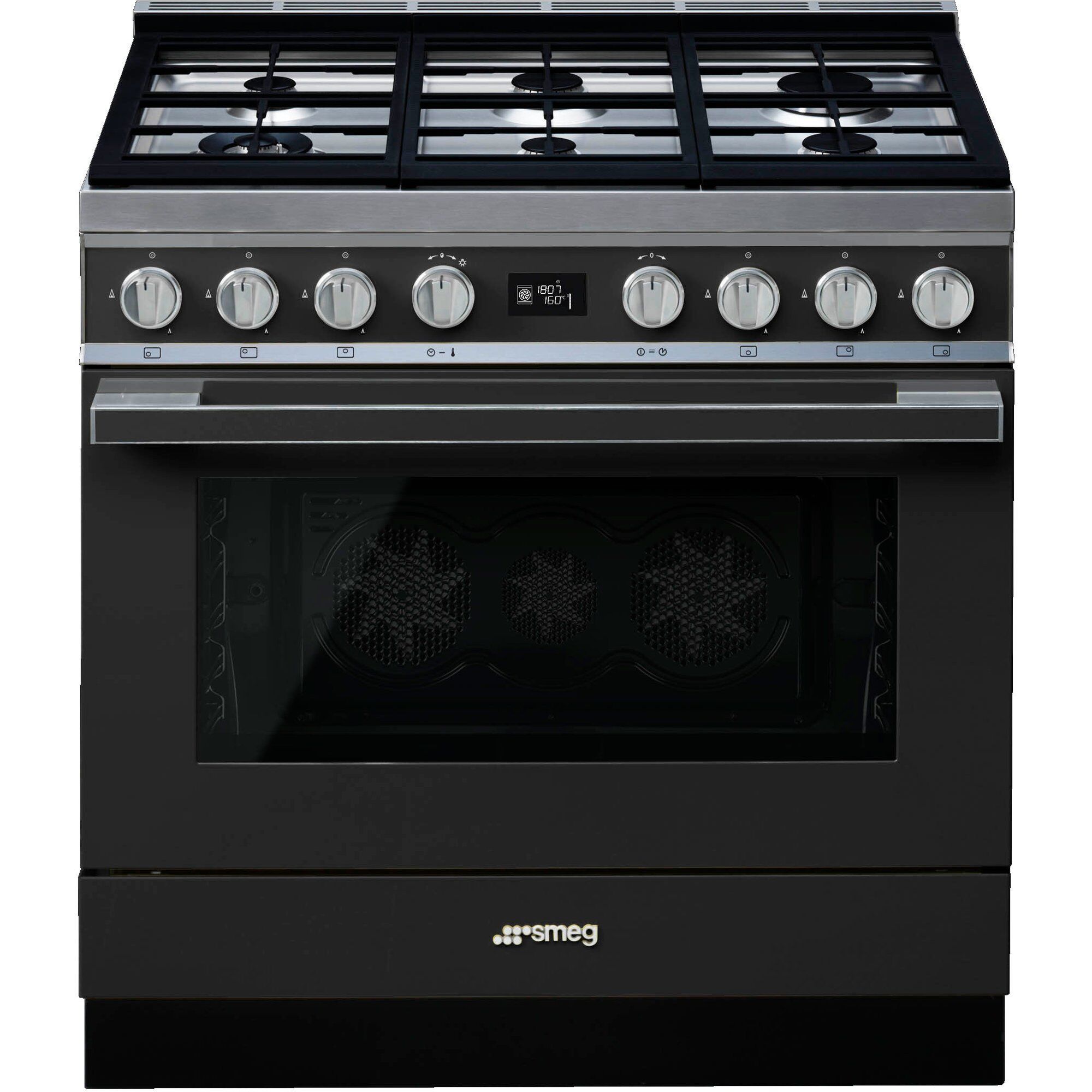 Smeg Cpf9gpan Portofino Gaskomfur  Antracit