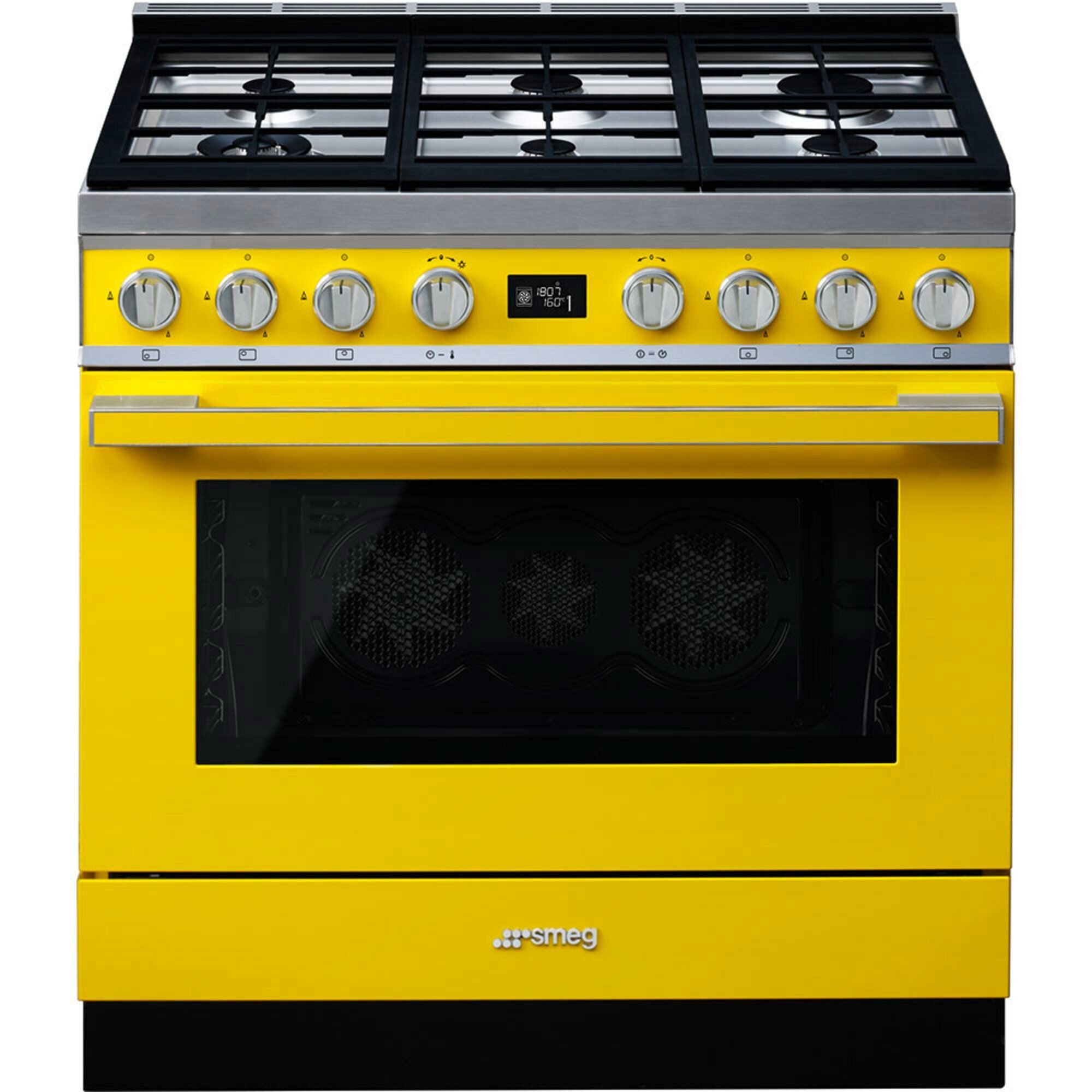 Smeg Cpf9gpyw Portofino Gaskomfur  Gul