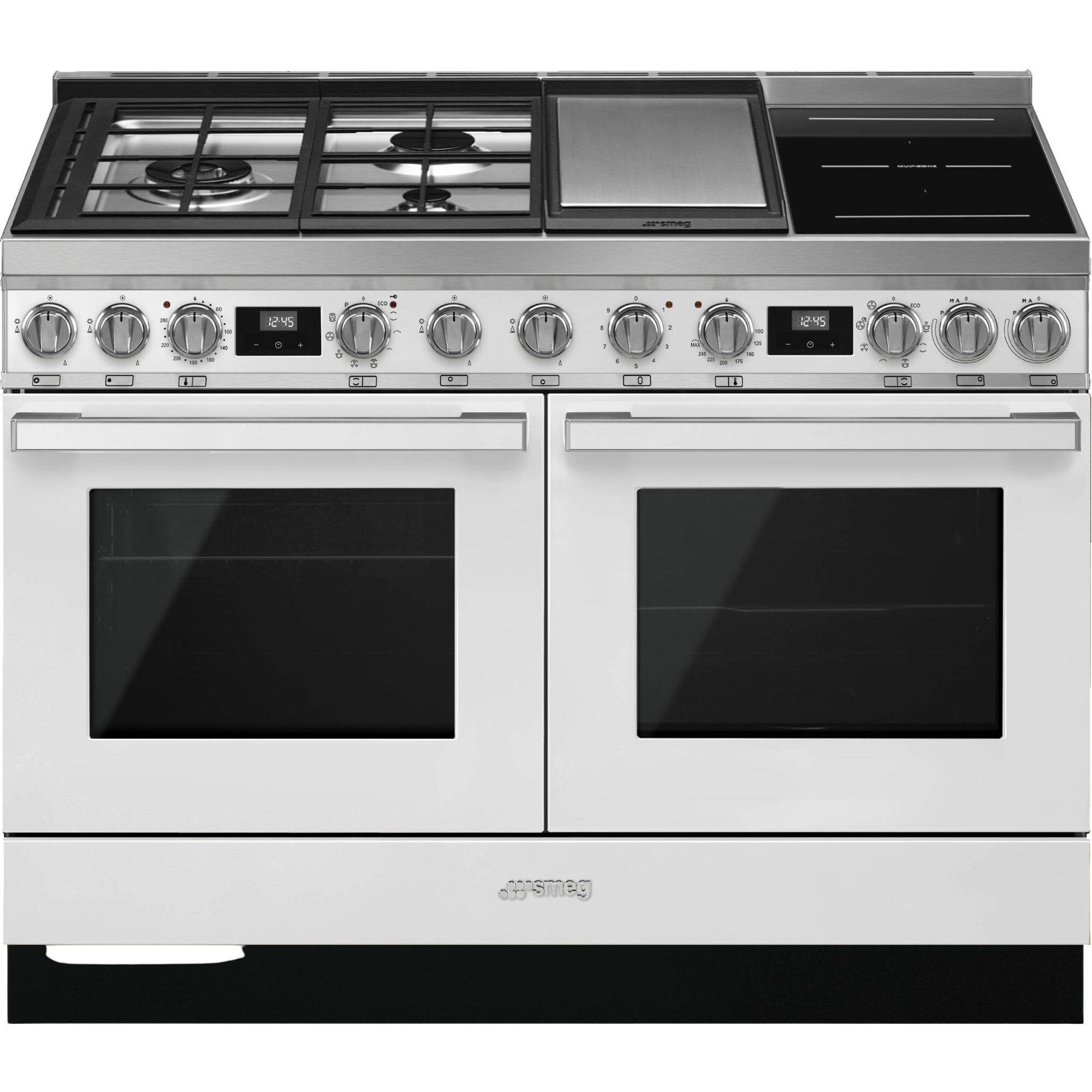Smeg Cpf120igmpwh Portofino Gas- Induktionskomfur  Hvid