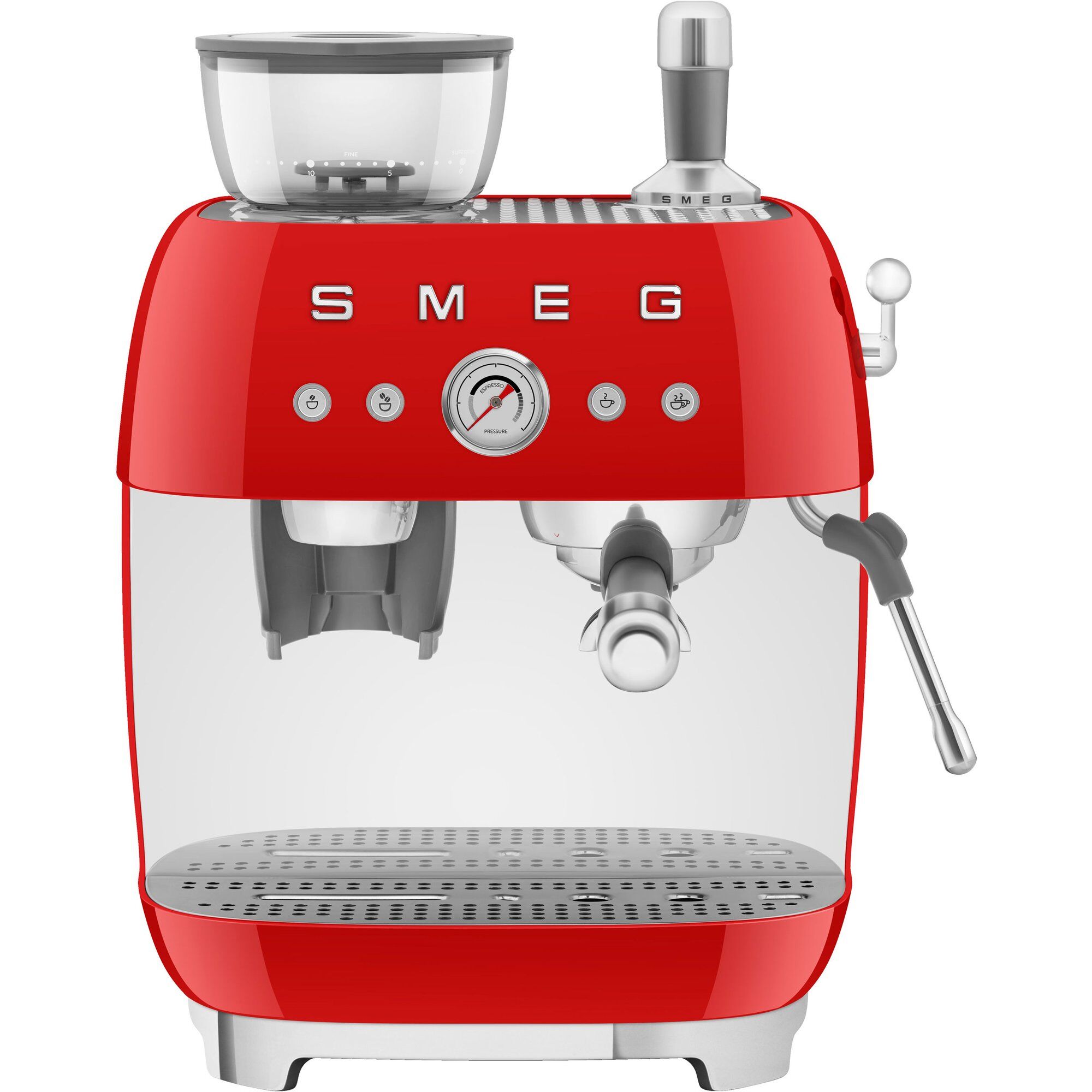 Smeg Egf03 Manuel Espressomaskine  Rød