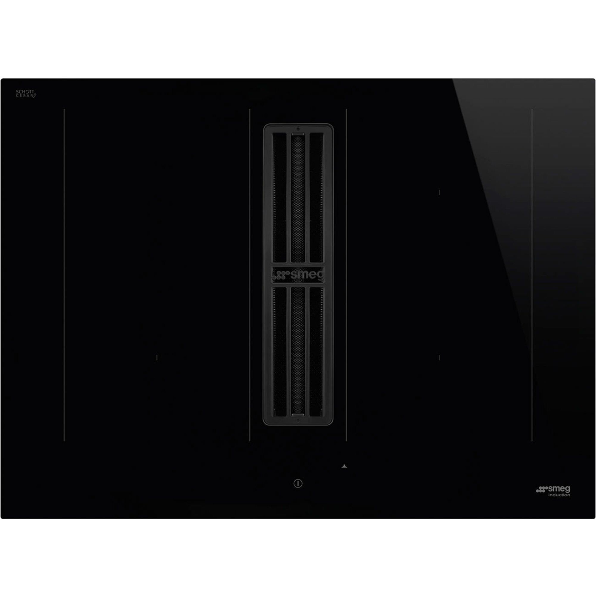 Smeg Hobd472d2 Induktionskogeplade Med Emhætte 70 Cm  Sort
