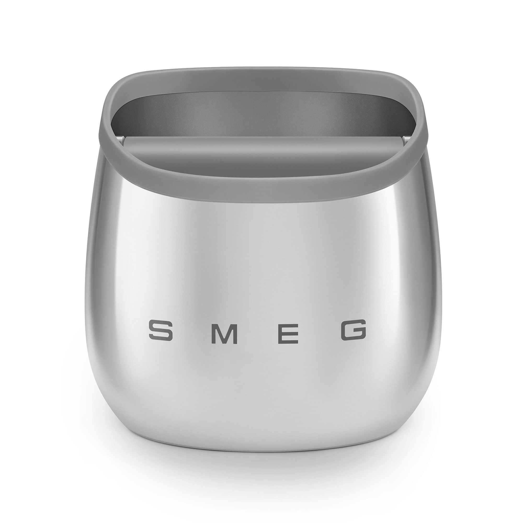 Smeg Knock Box Kaffegrumsbeholder  Rustfrit Stål