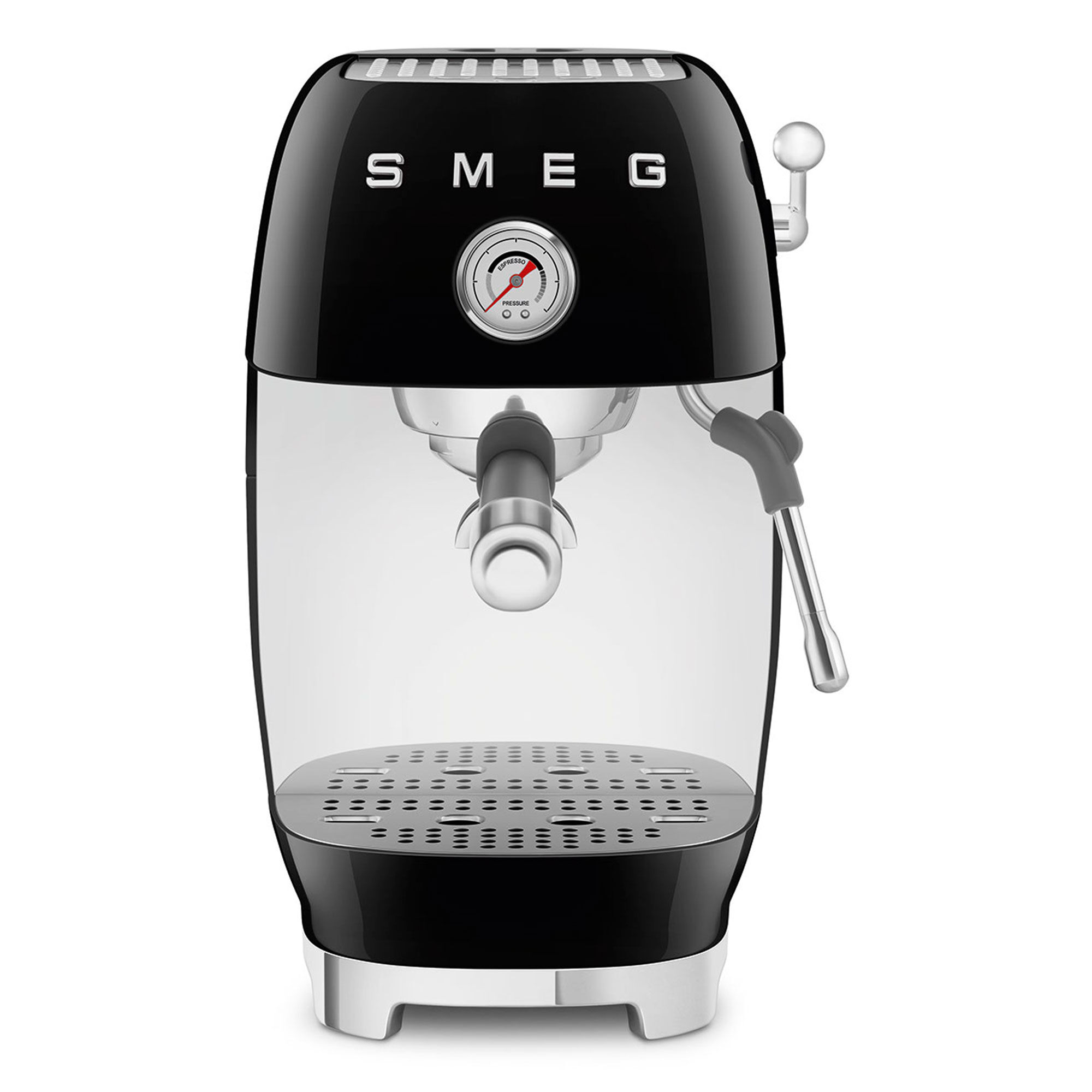 Smeg Manuel Espressomaskine Med Cold Brew  Sort
