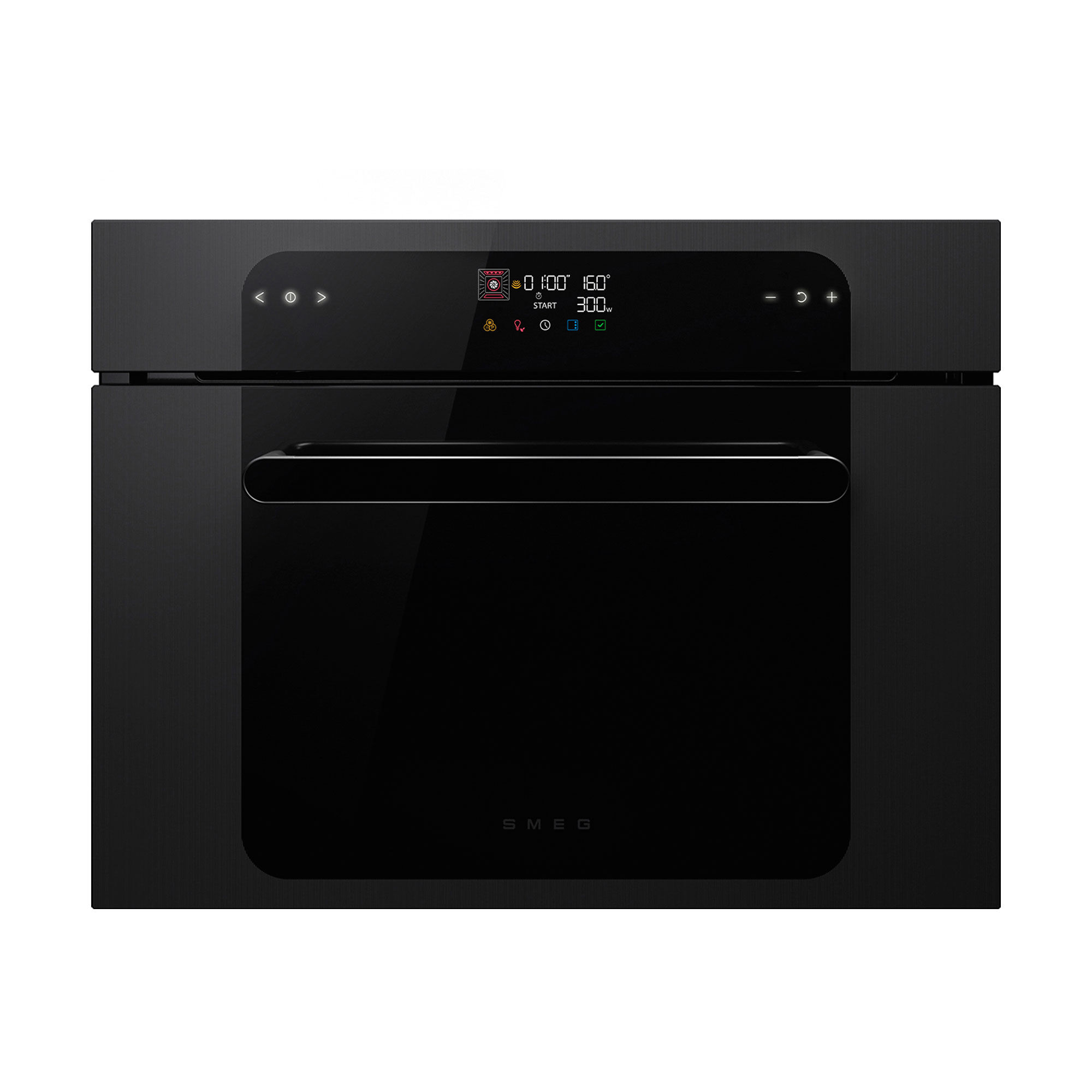 Smeg So4202m1b Indbygningsovn Med Mikrobølgefunktion 45 Cm  Sort