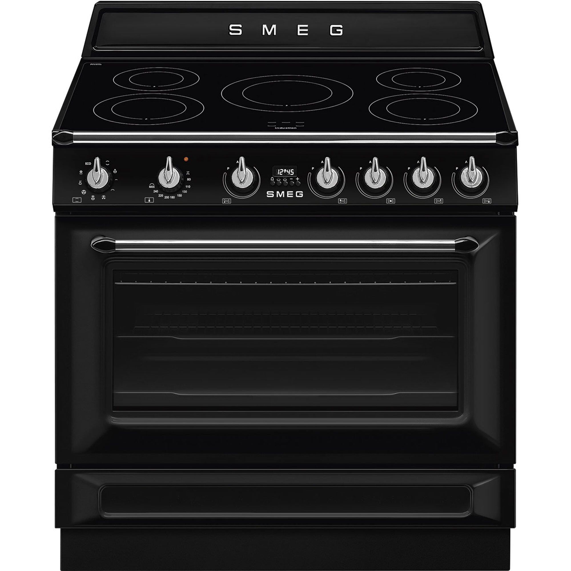 Smeg Tr90imbl Victoria Induktionskomfur 90 Cm  Sort