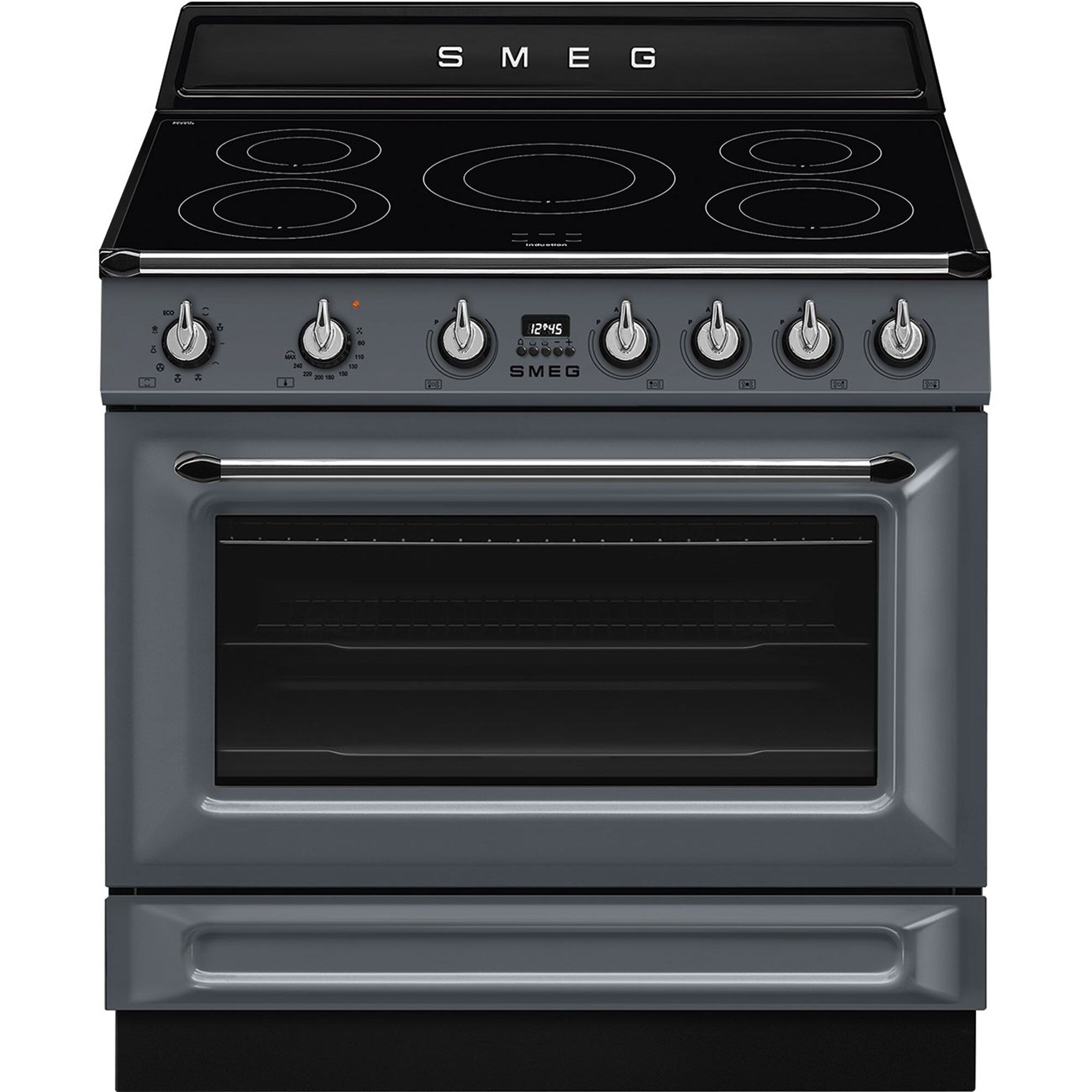 Smeg Tr90imgr Victoria Induktionskomfur 90 Cm  Grå