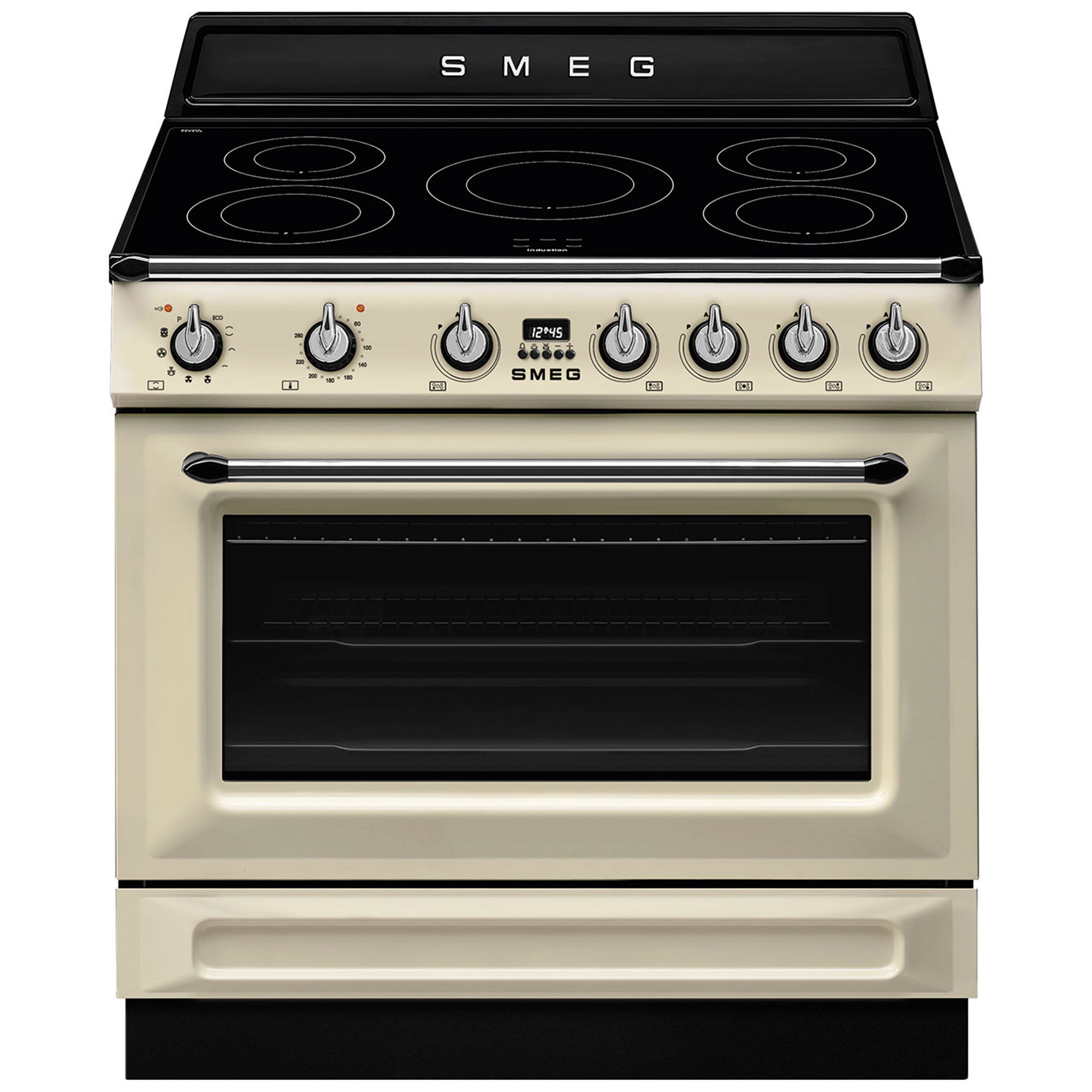 Smeg Tr90ipp Victoria Induktionskomfur Med Pyrolyse 90 Cm  Creme