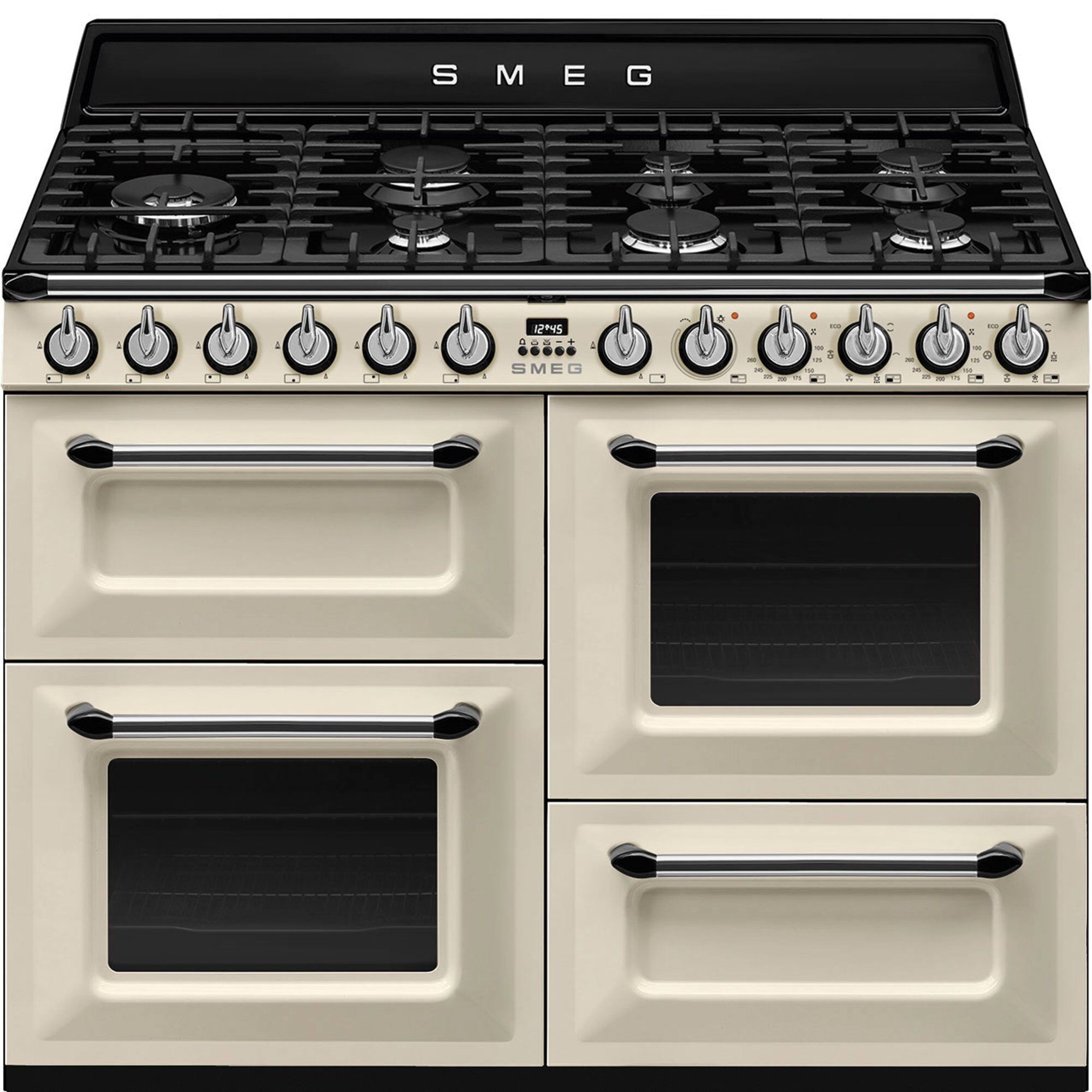 Smeg Tr4110p1 10 Victoria Gaskomfur Med   Ovne 110 Cm  Creme