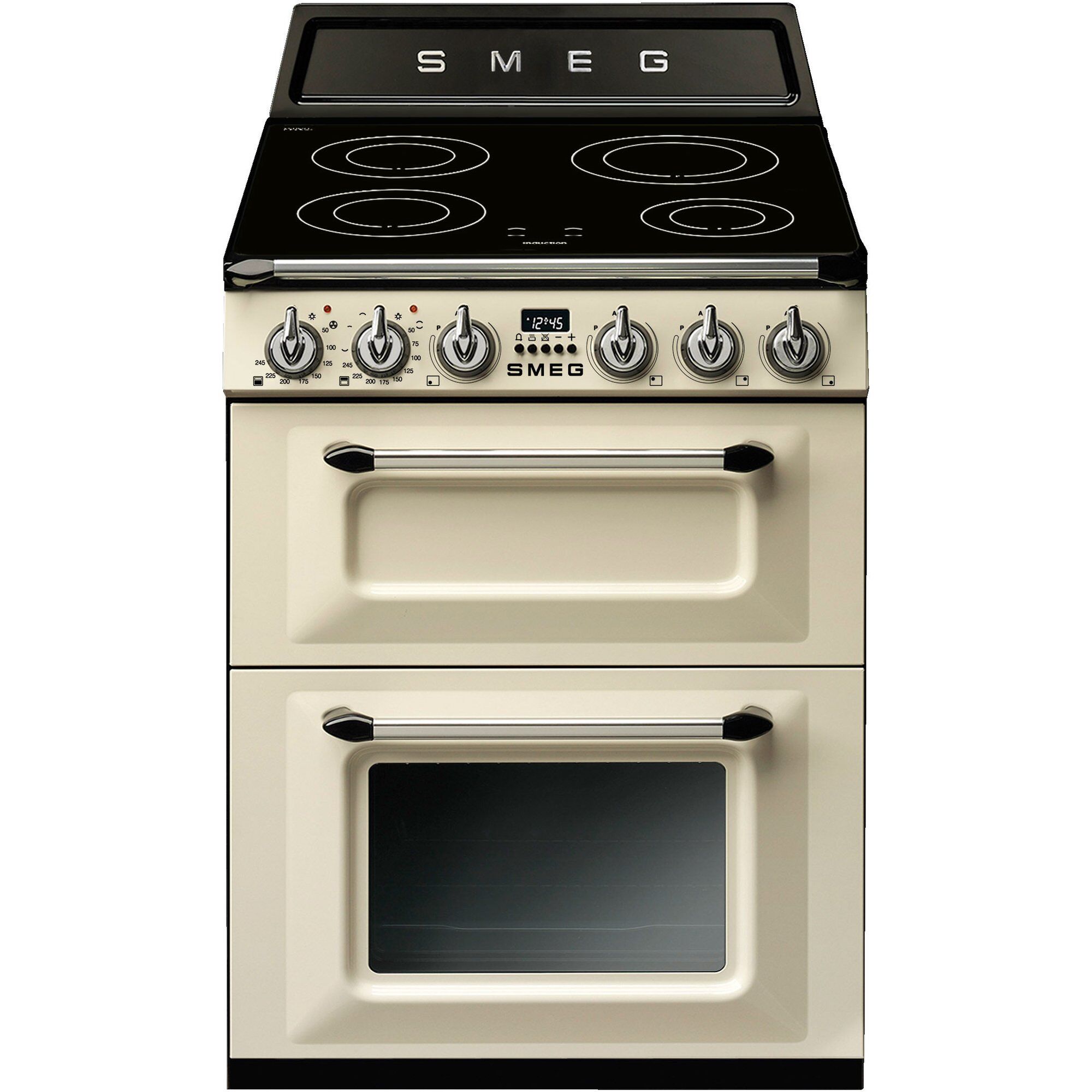 Smeg Victoria Tr62ip2 Induktionsovn 61 Liter   Zoner  Cremefarvet