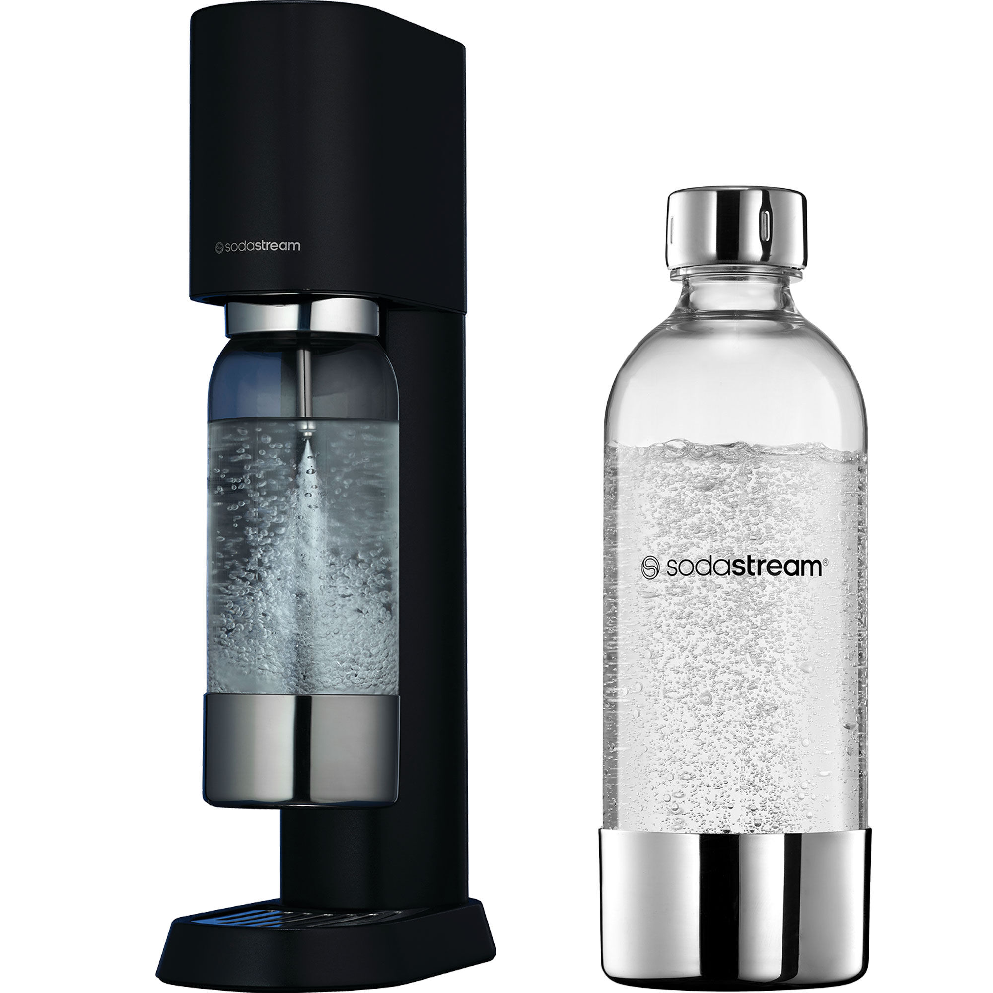 Sodastream Enså  Sodavandsmaskine Med Flaske  Mat Sort