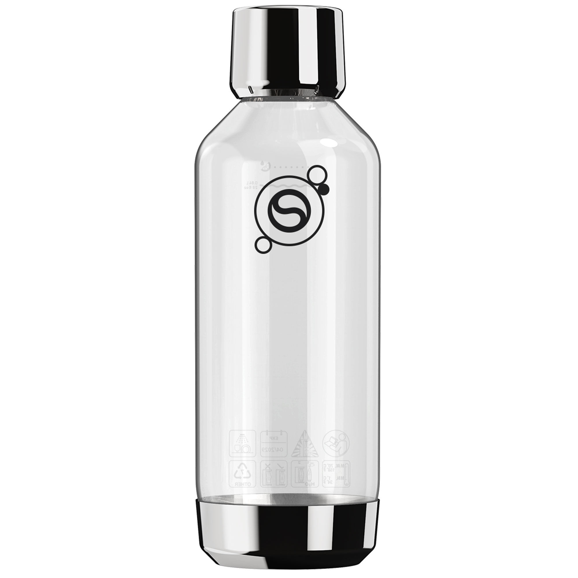 Sodastream Fizz   Refresh Flaske   Liter  Metal