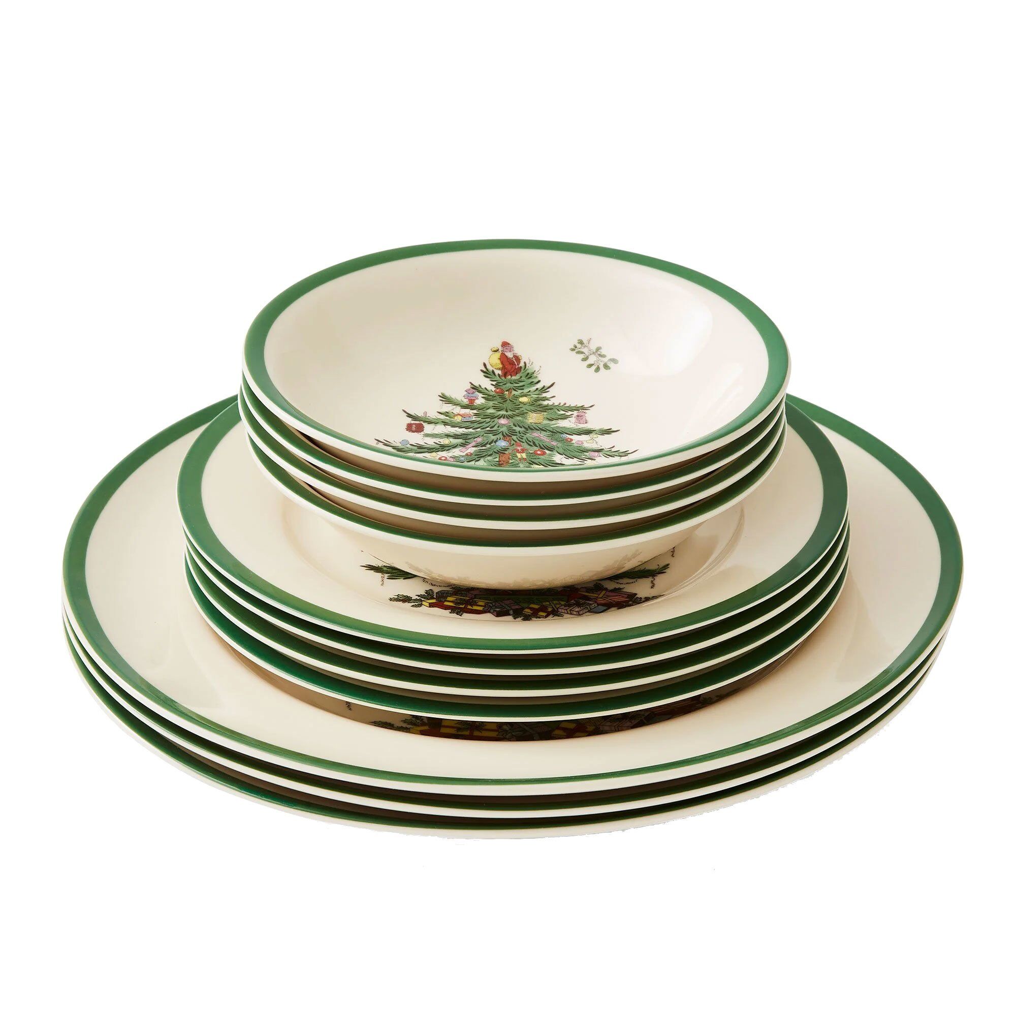 Spode Christmas Tree Juleservice 12 Dele