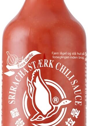 Sriracha Stærk Chili  Ekstra Hvidløg 455 Ml