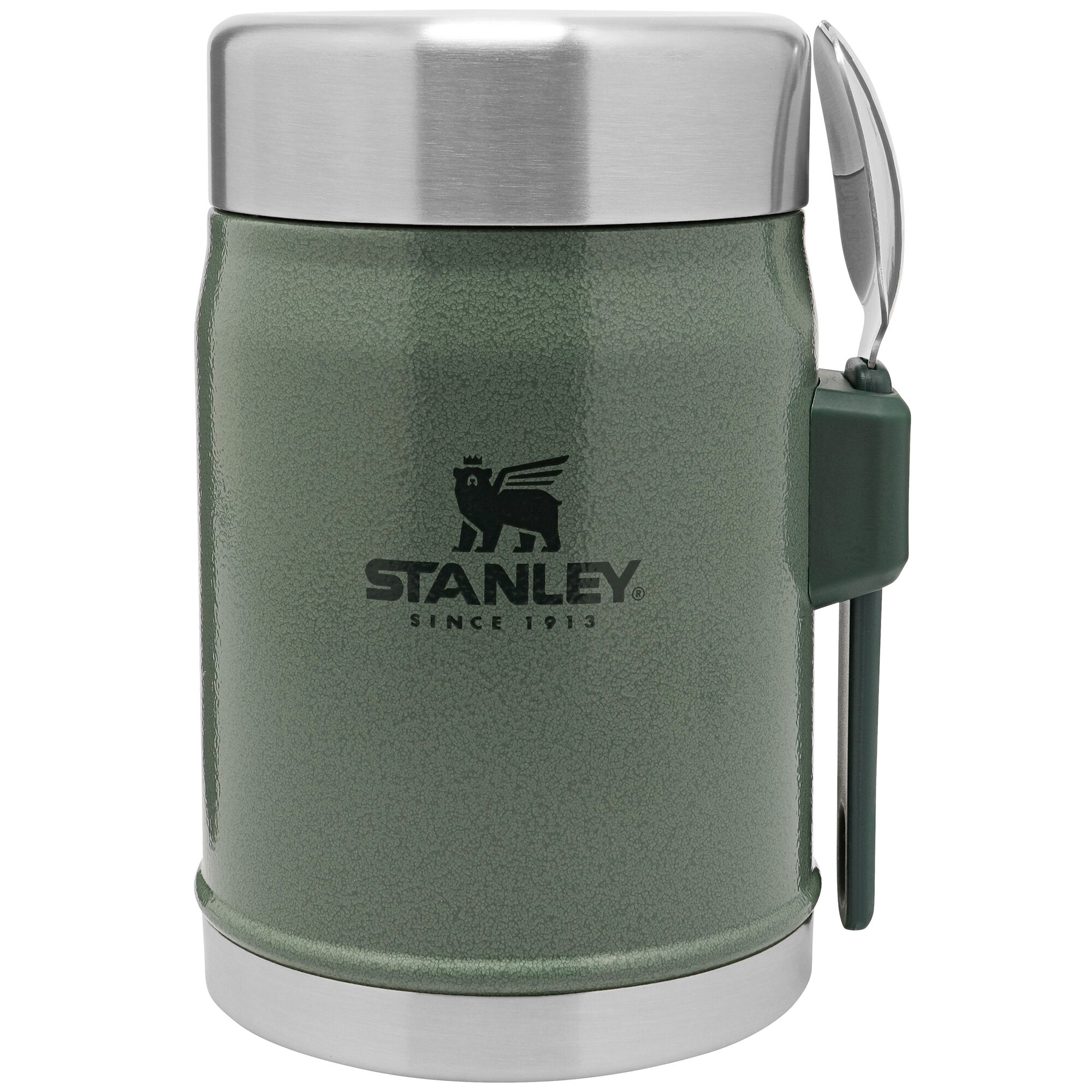 Stanley Legendary Classic Madtermokande Med Spork     Liter  Hammertone Green