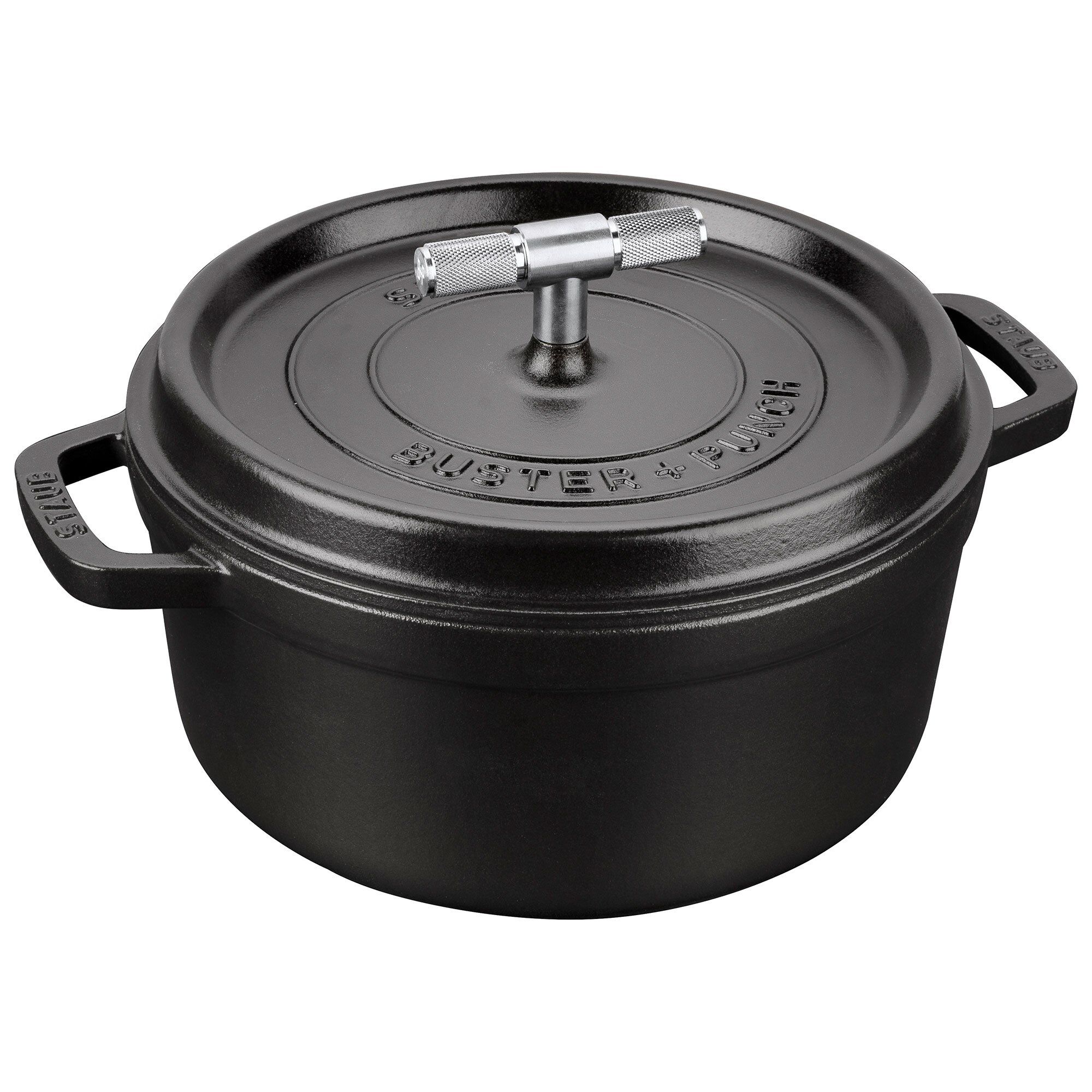 Staub Buster Punch Rund Gryde 24 Cm  Stålknop