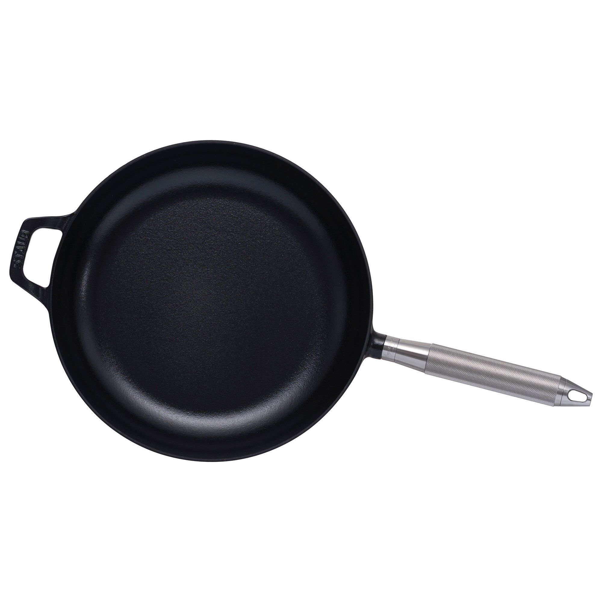 Staub Buster Punch Stegepande Rund 28 Cm  Stålhåndtag