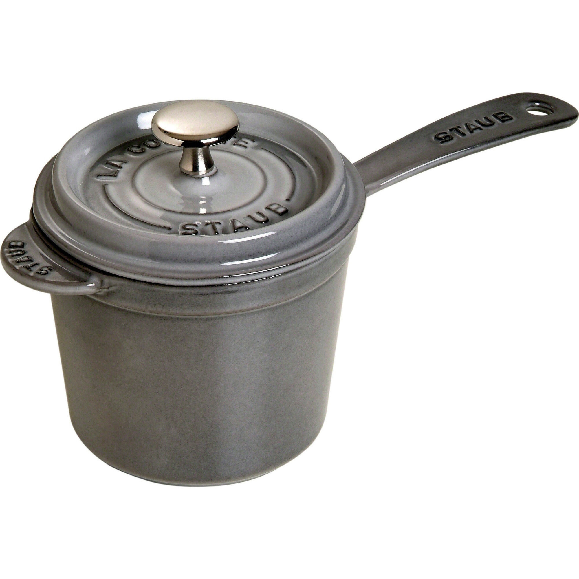 Staub Kasserolle     Liter  Grå