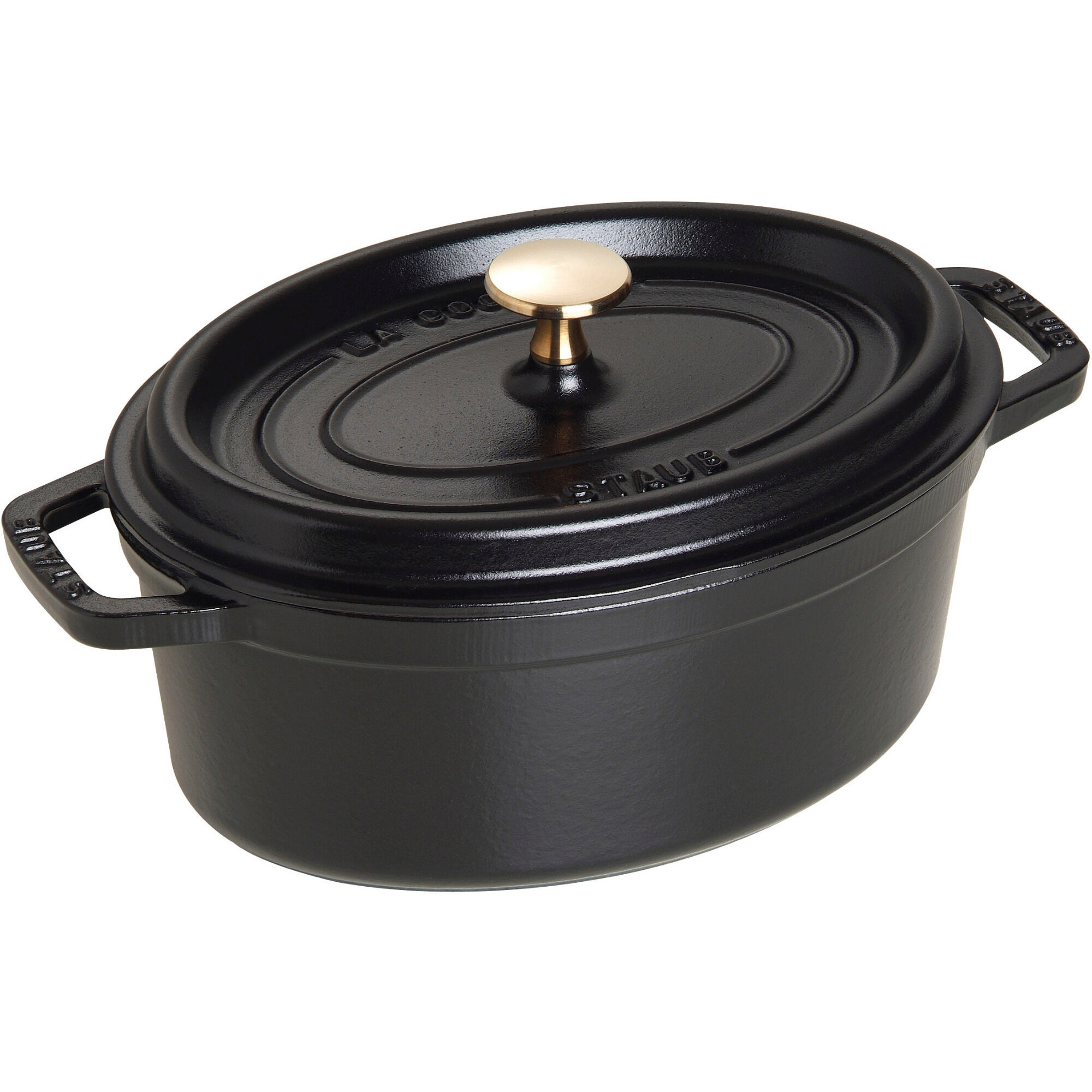 Staub La Cocotte Oval Cocotte 23cm    35 Liter  Sort