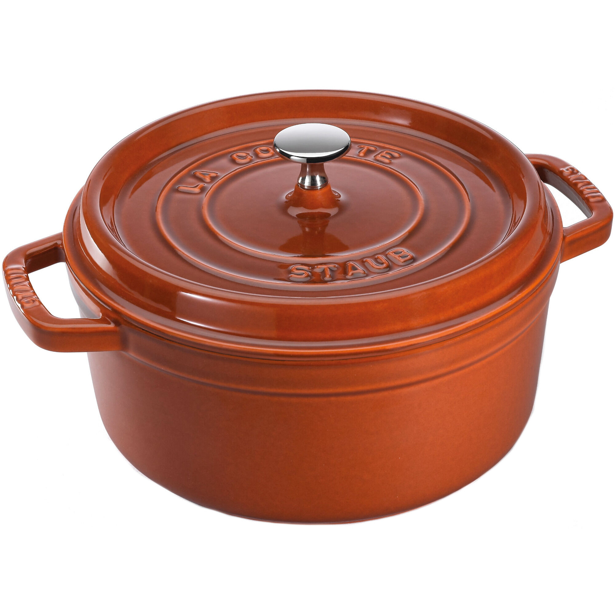 Staub La Cocotte Rund Cocotte 24cm      Liter  Kanelfarvet