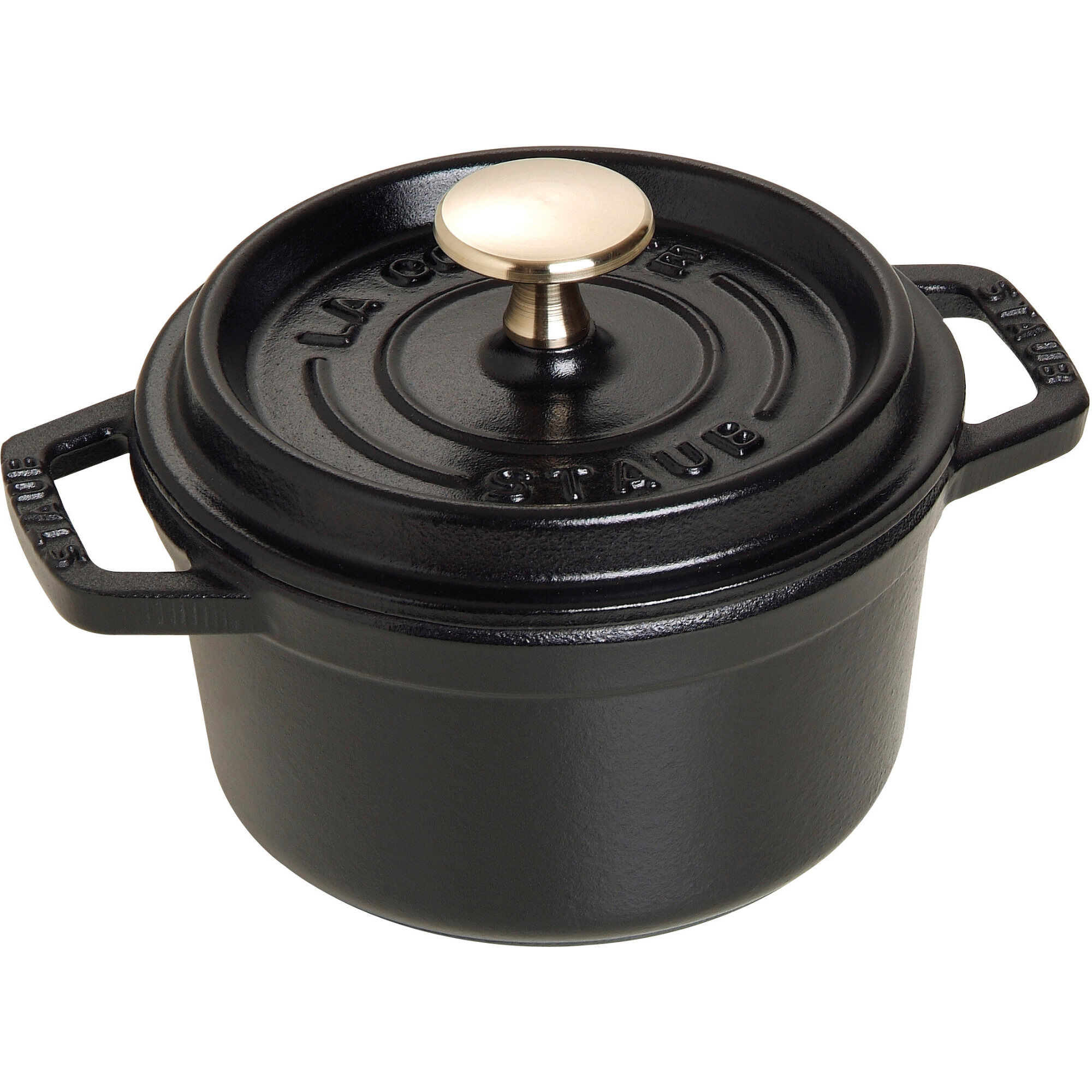 Staub La Cocotte Rund Cocotte 14cm      Liter  Sort
