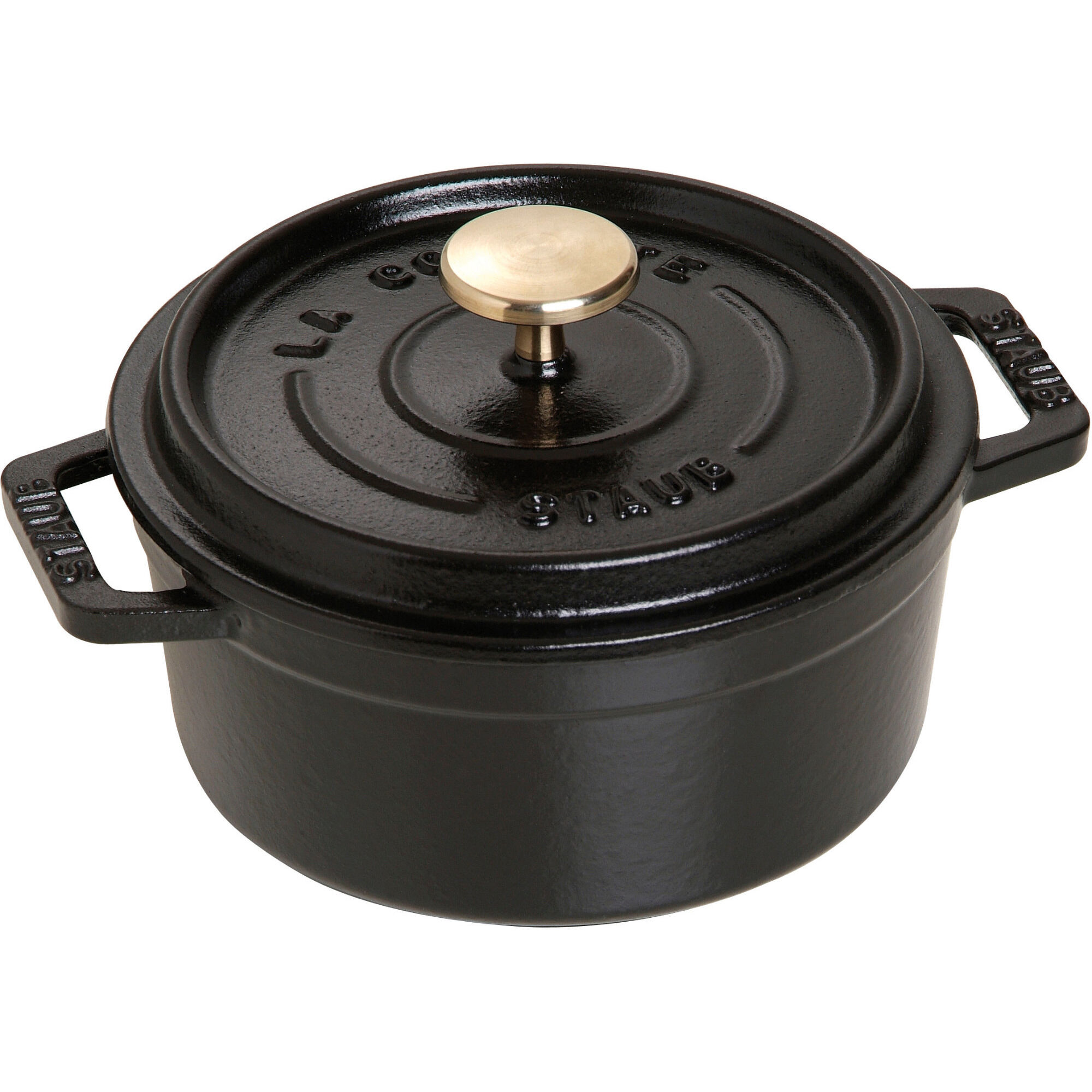Staub La Cocotte Rund Cocotte 12cm      Liter  Sort