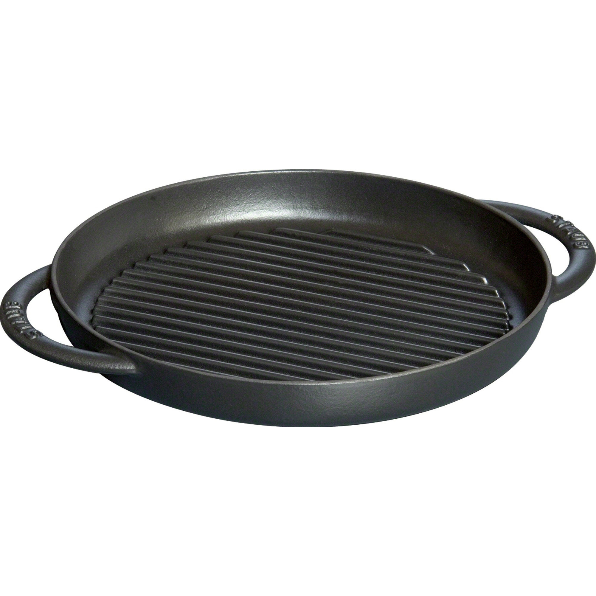 Staub Pure Grill Grillpande Rund 26 Cm Sort