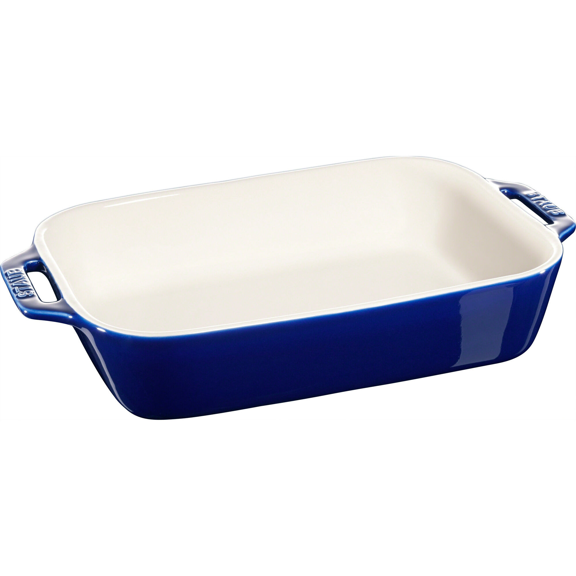 Staub Rektangulær Ovnfast Fad 27   20 Cm Blå