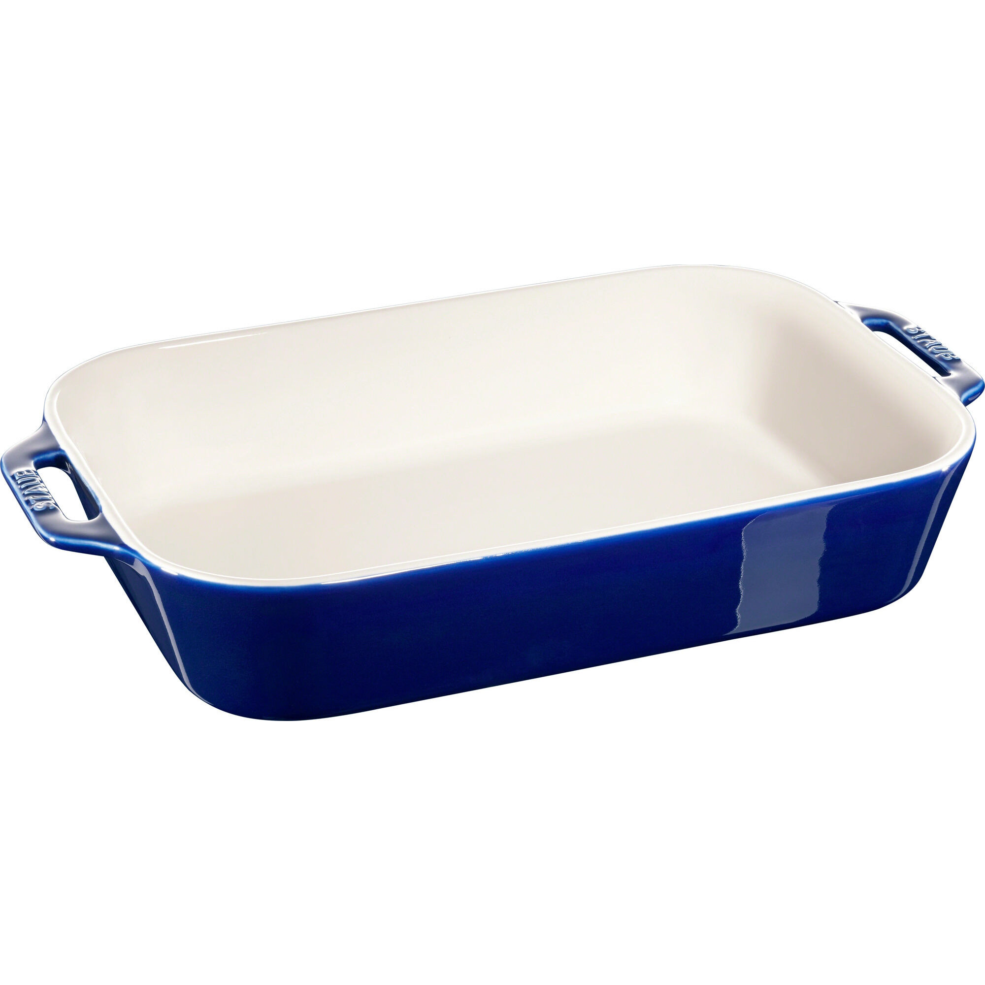 Staub Rektangulær Ovnfast Fad 34   24 Cm Blå