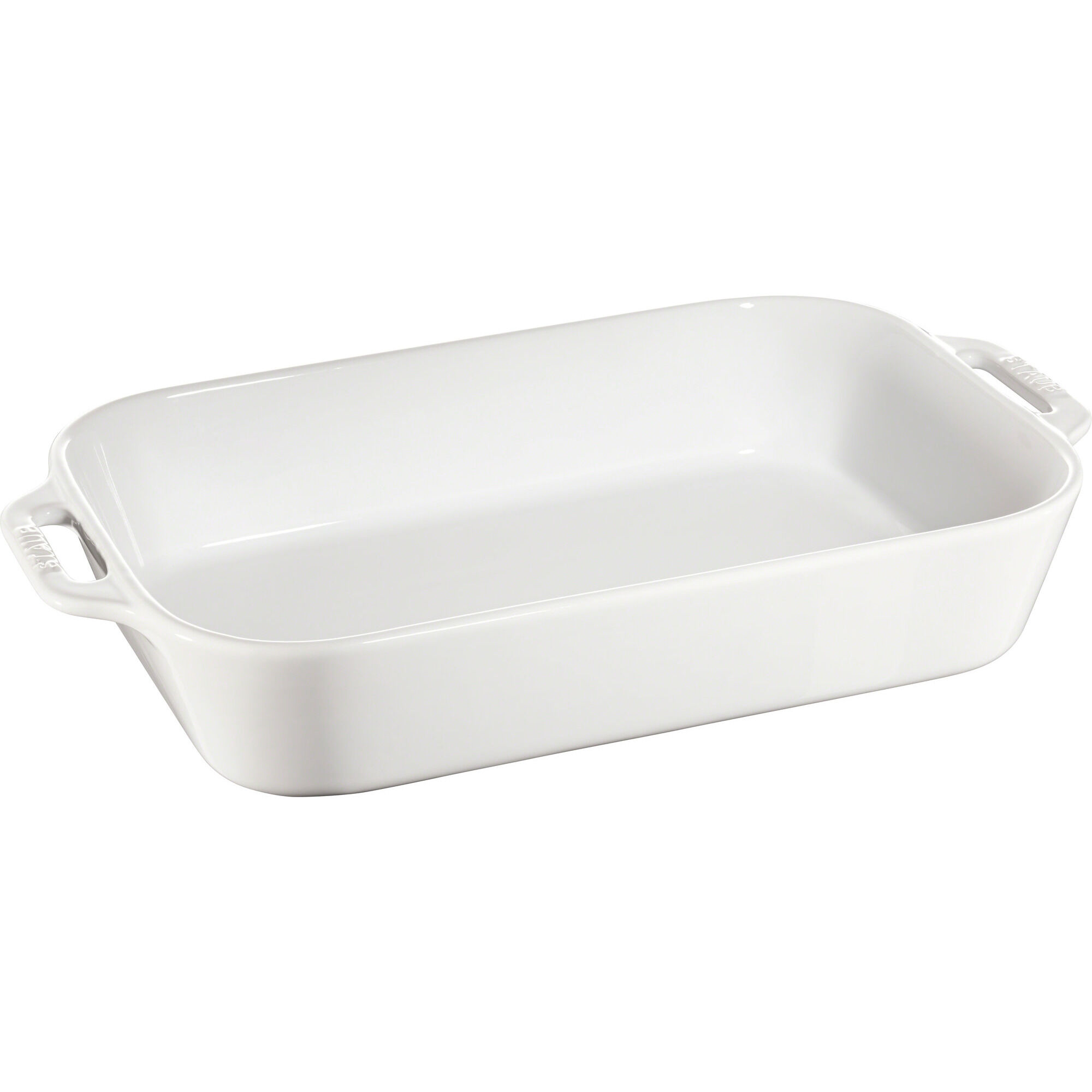 Staub Rektangulær Ovnfast Fad 34   24 Cm Hvid
