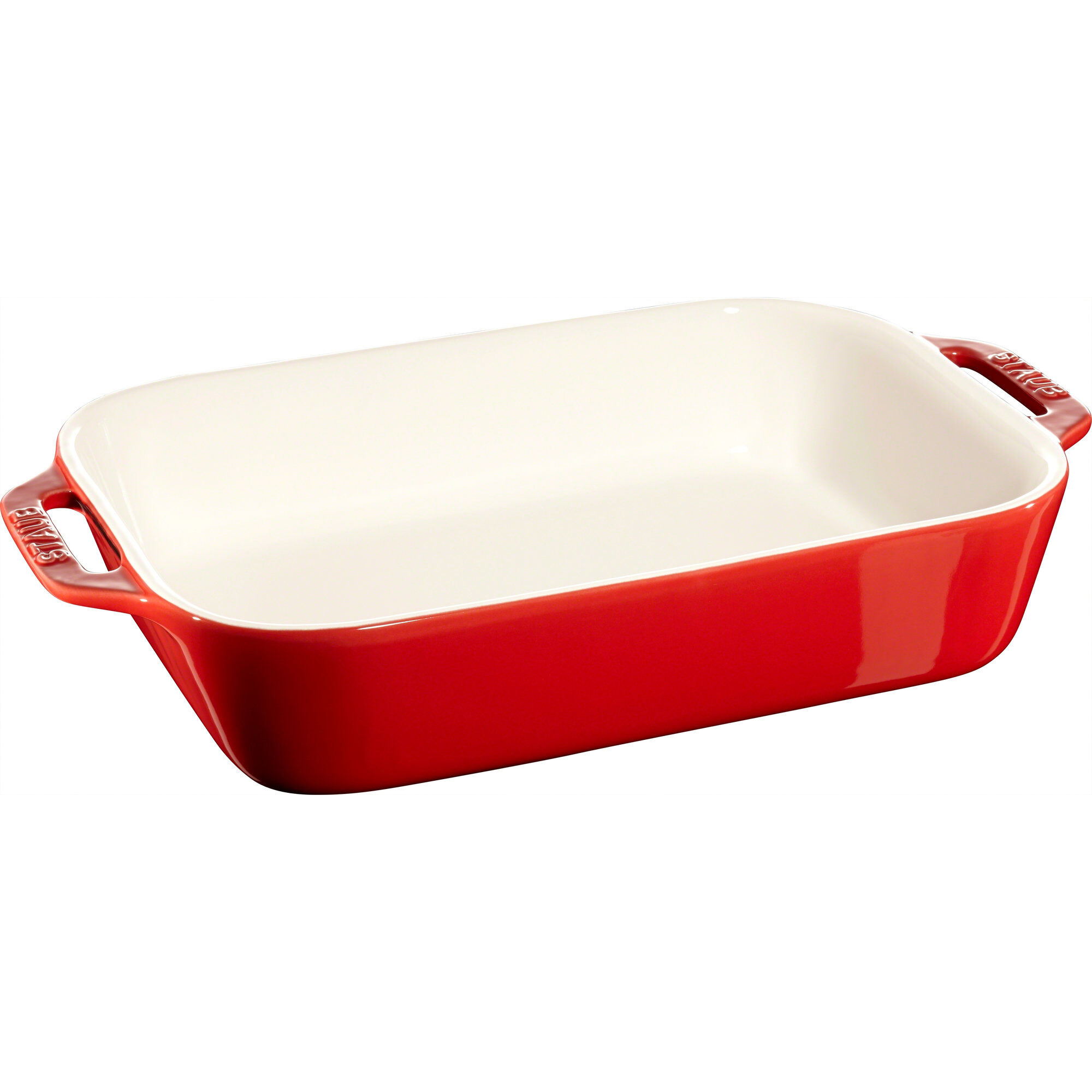 Staub Rektangulær Ovnfast Fad 27   20 Cm Rød