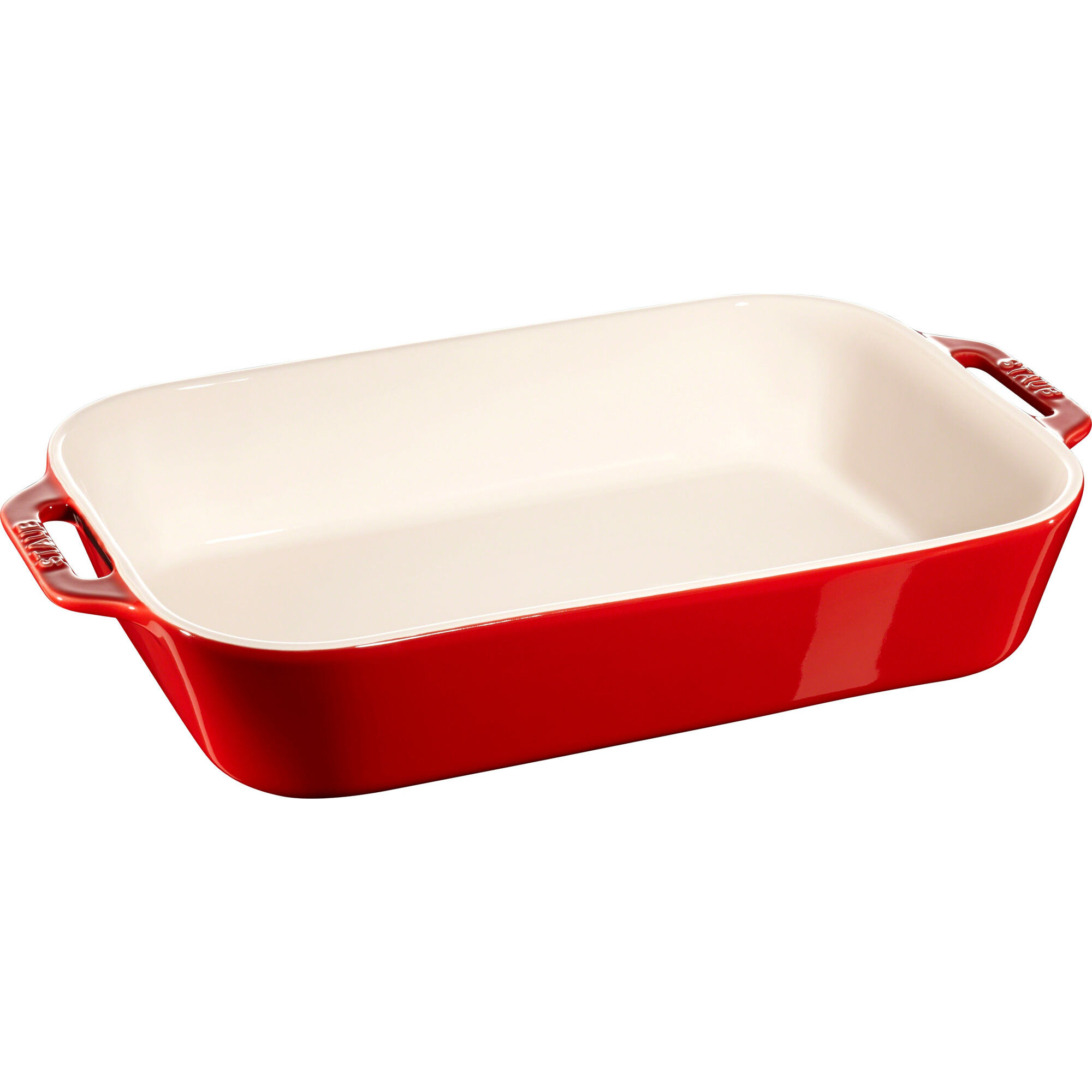 Staub Rektangulær Ovnfast Fad 34   24 Cm Rød