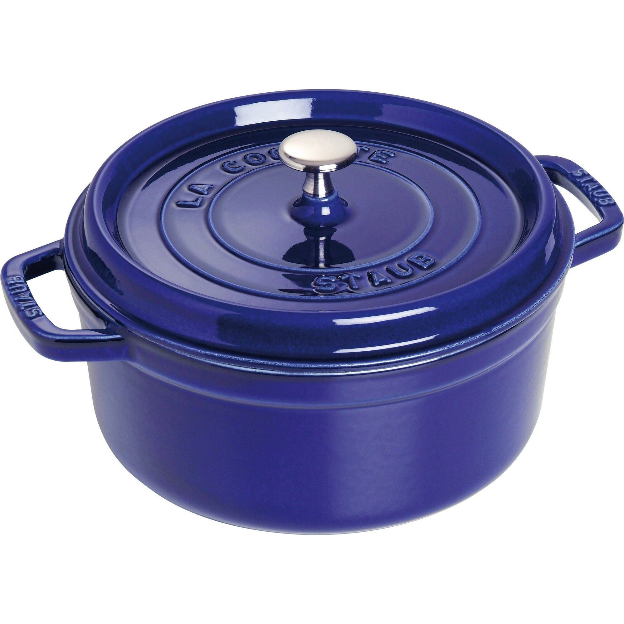 Staub Rund Gryde 24 Cm     Liter Blå
