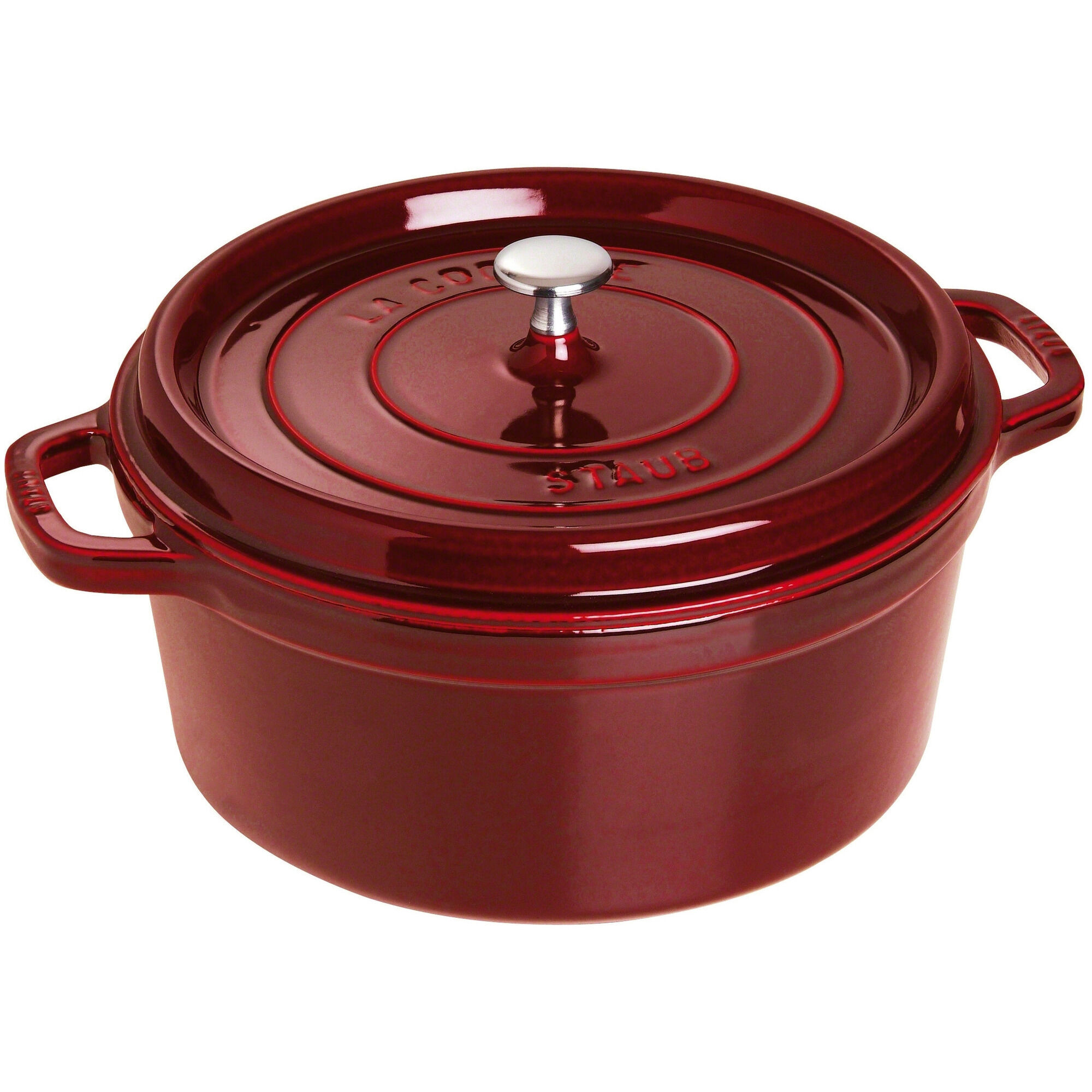 Staub Rund Gryde 28 Cm     Liter Grenadine
