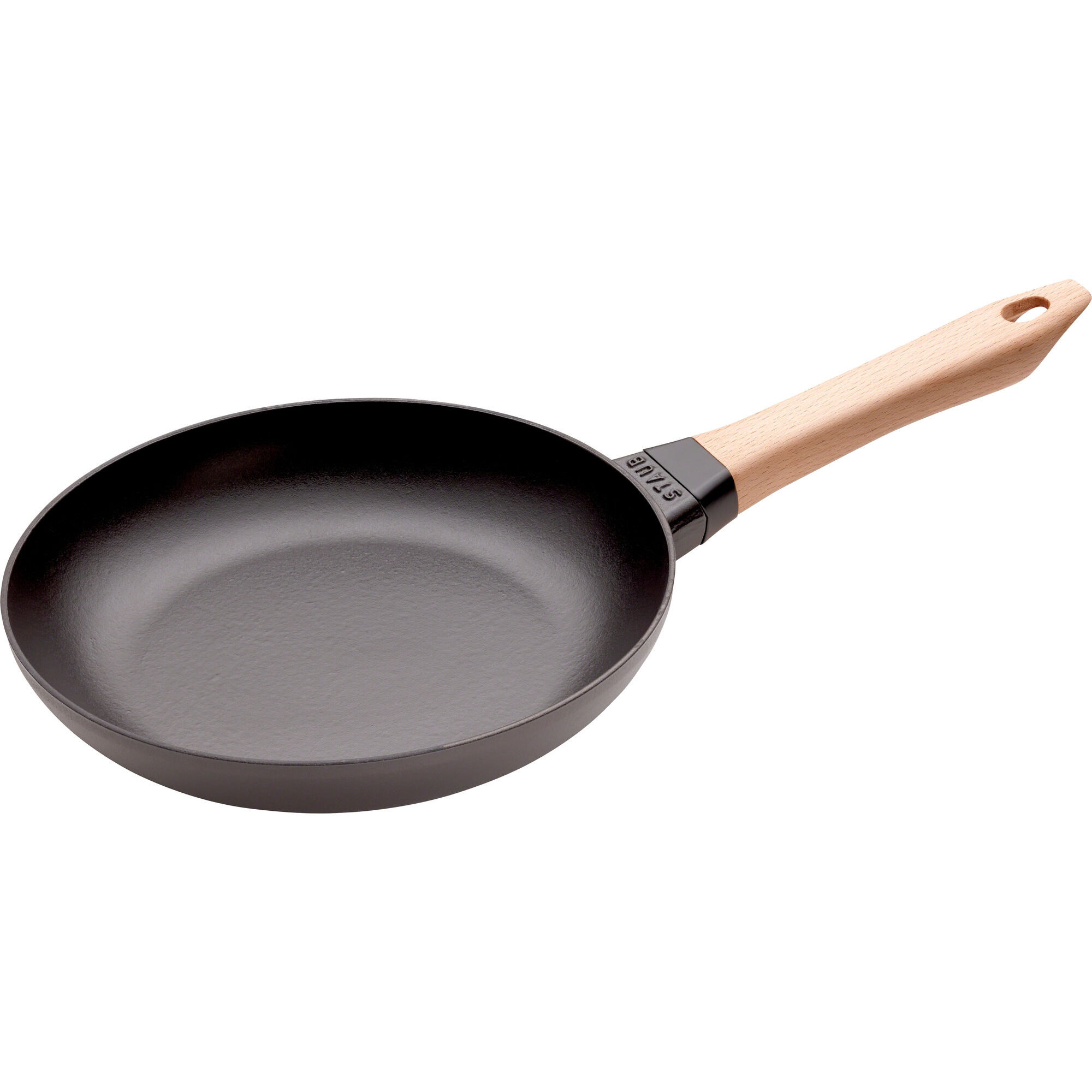 Staub Stegepande Med Træhåndtag 24 Cm