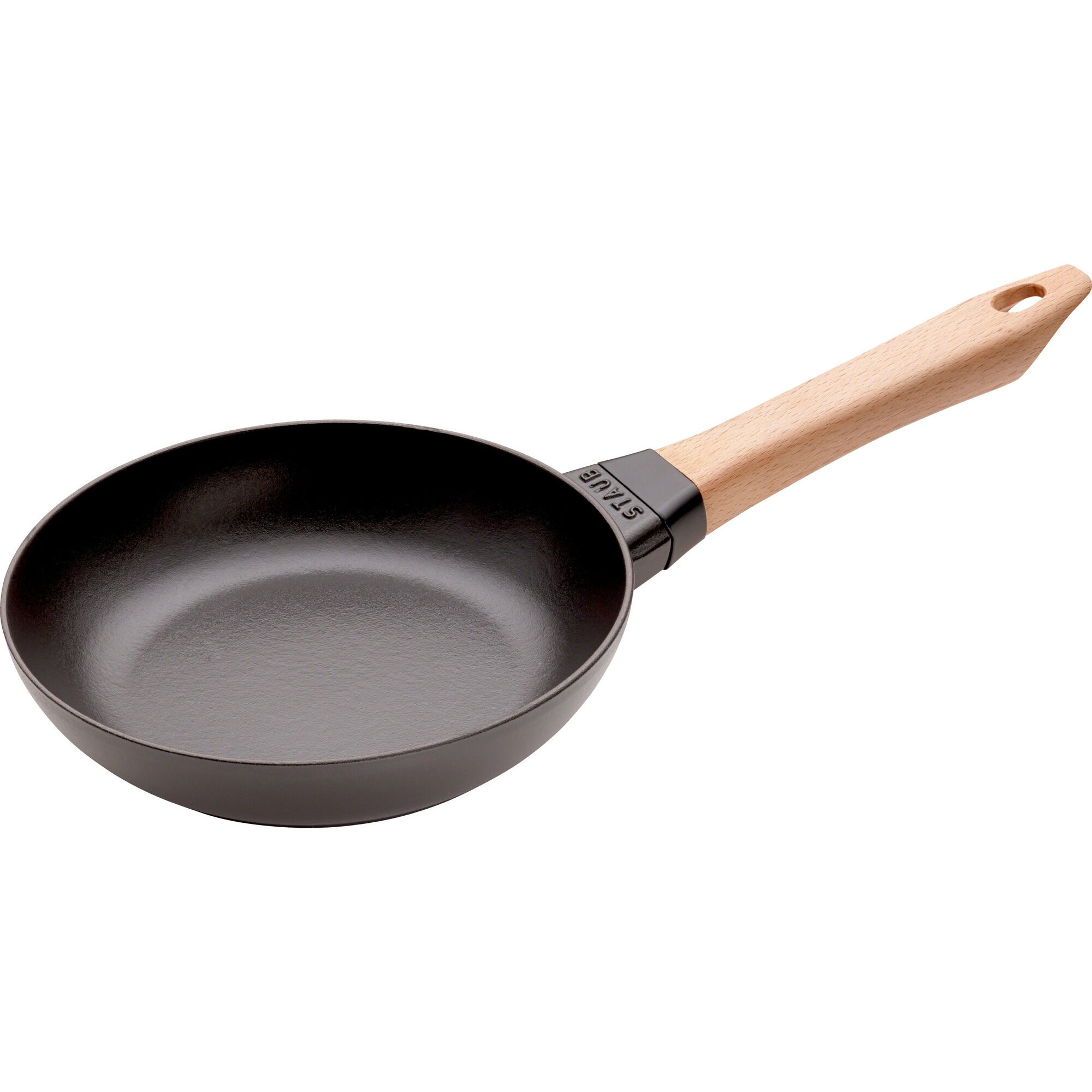 Staub Stegepande Med Træhåndtag 20 Cm