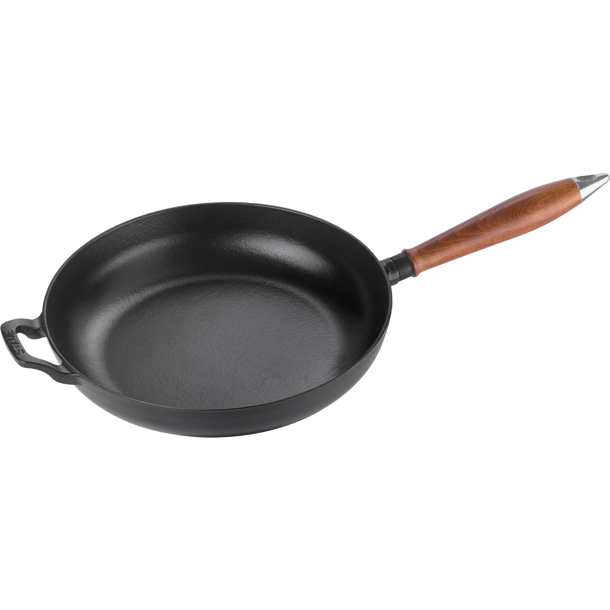 Staub Vintage Stegepande Med Træhåndtag 28 Cm