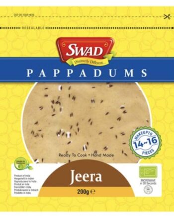 Swad Papadums Jeera 200