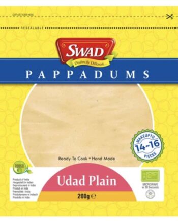 Swad Papadums Udad Plain 200