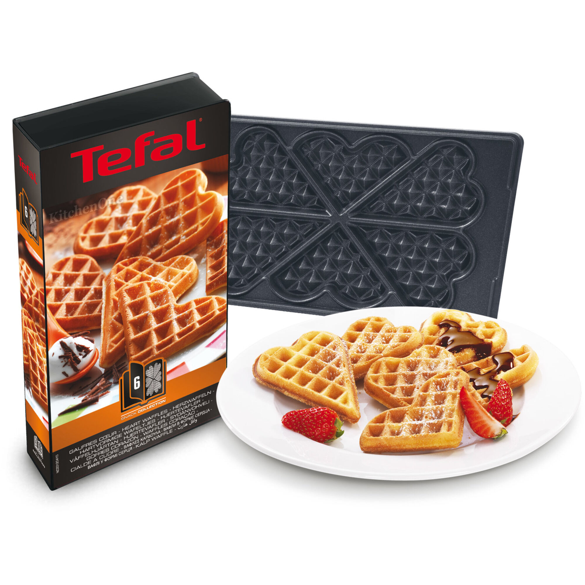 Tefal Snack Collection Plader: Hjertevafler