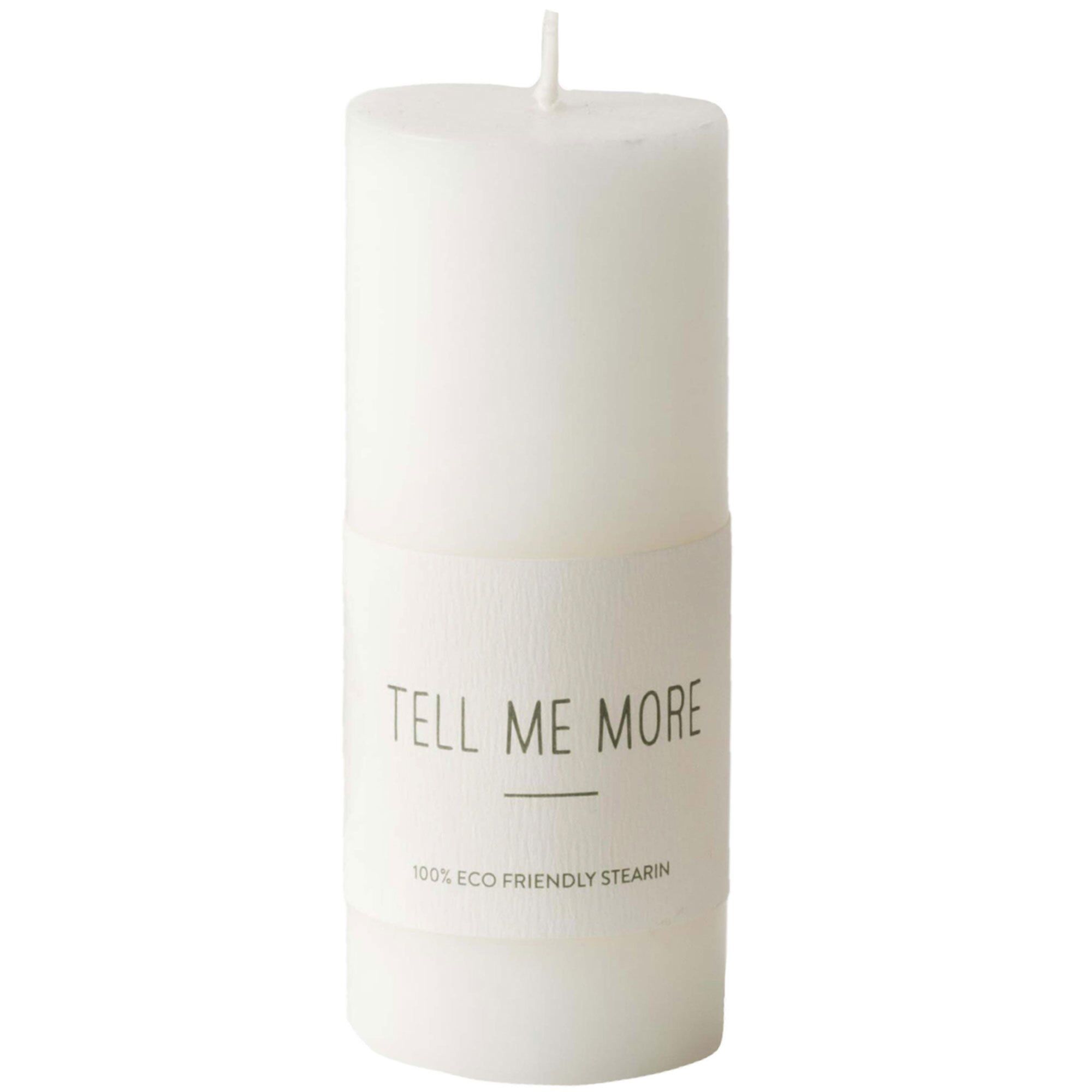 Tell Me More Bloklys Stearin  4x10 Cm  Small