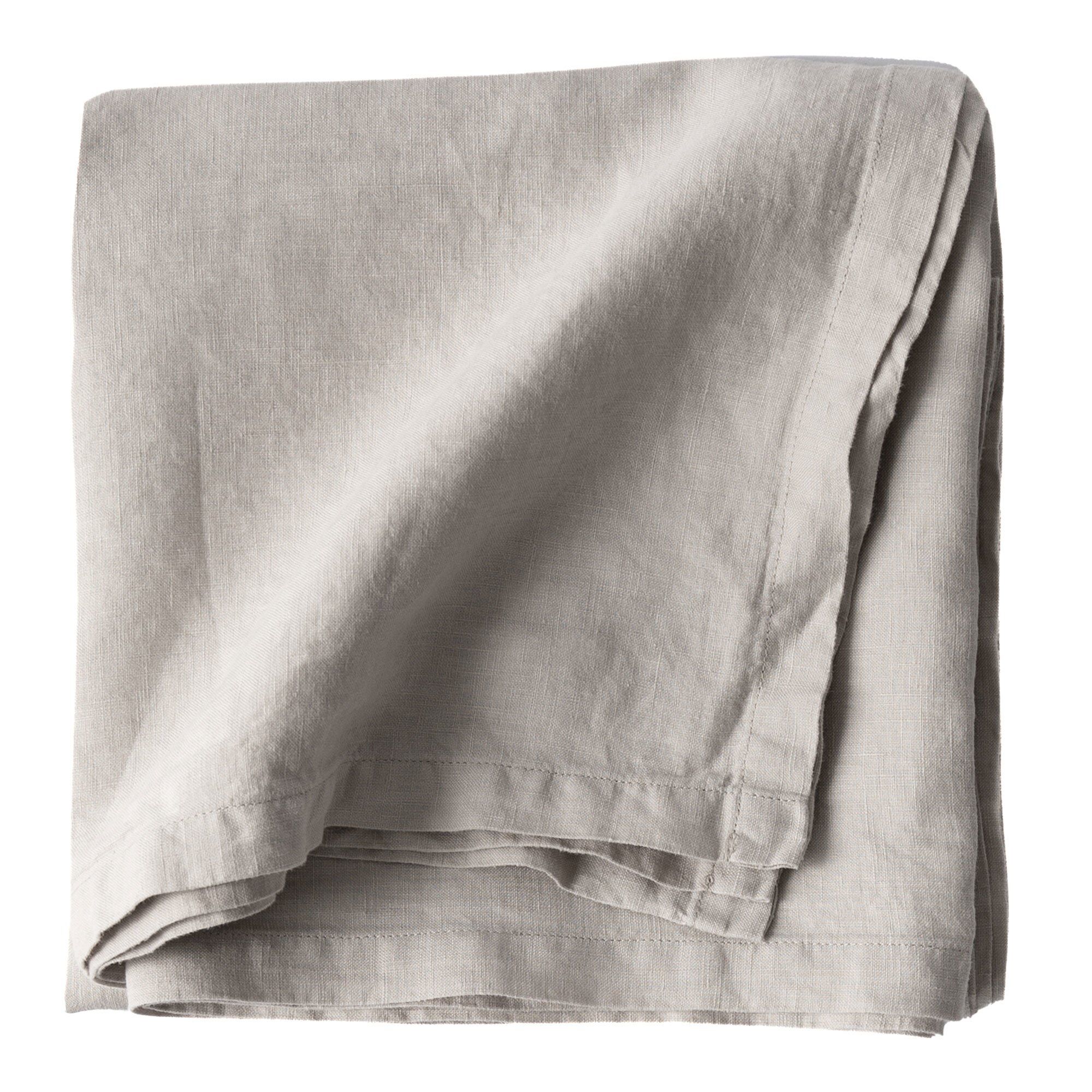 Tell Me More Dug   Hør 145   145 Cm  Warm Grey