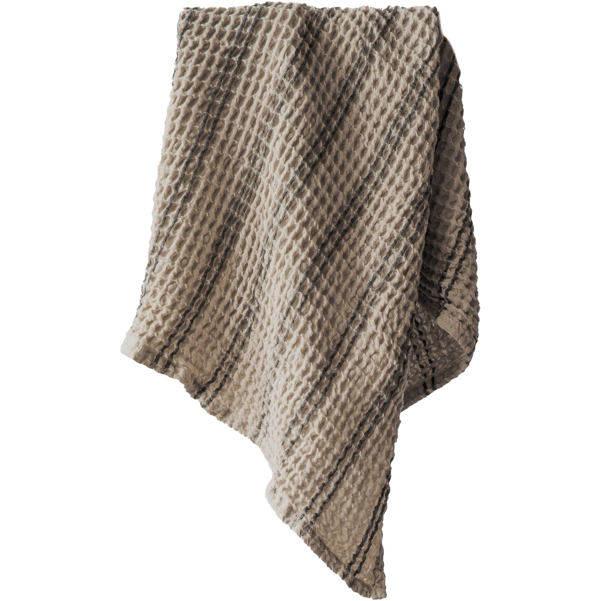 Tell Me More Nella Håndklæde 70x50 Cm  Taupe Stripe