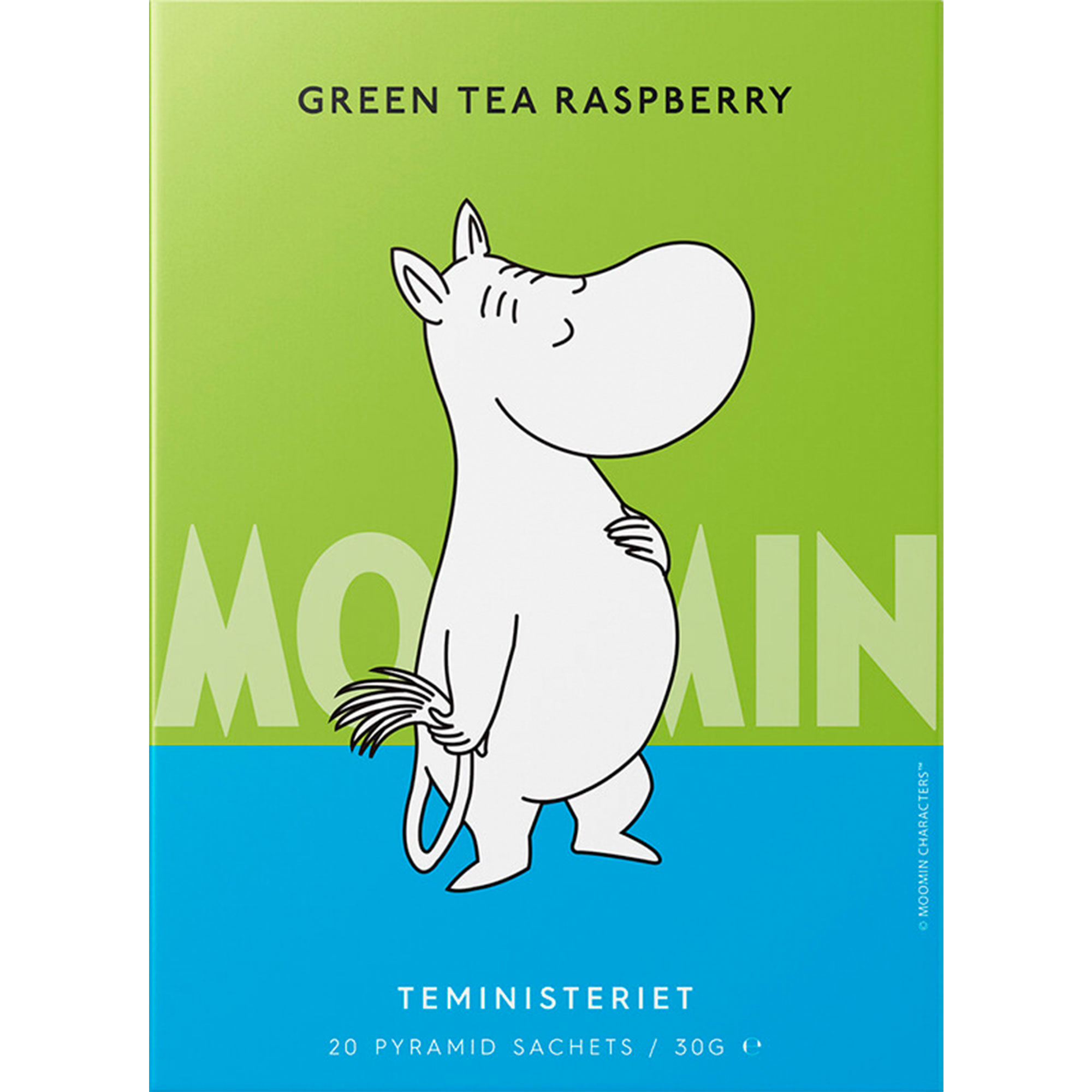 Teministeriet Moomin Grøn Te  Hindbær