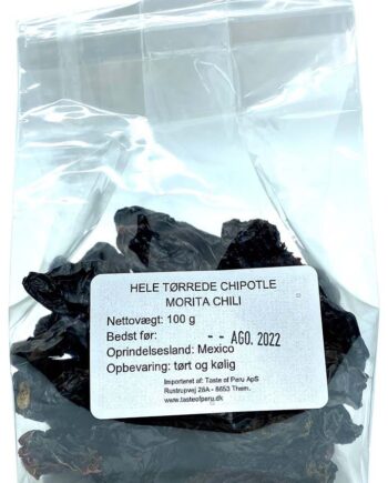 Tørret Chili Chipotle Morita 100gr
