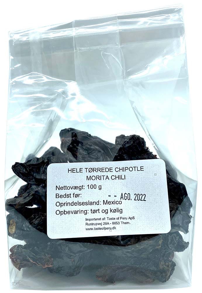 Tørret Chili Chipotle Morita 100gr