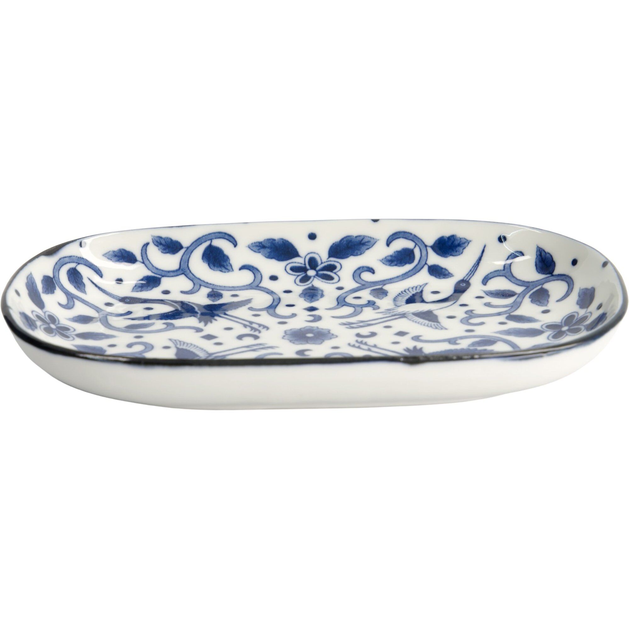 Tokyo Design Studio Blue Maizuru Oval Tallerken