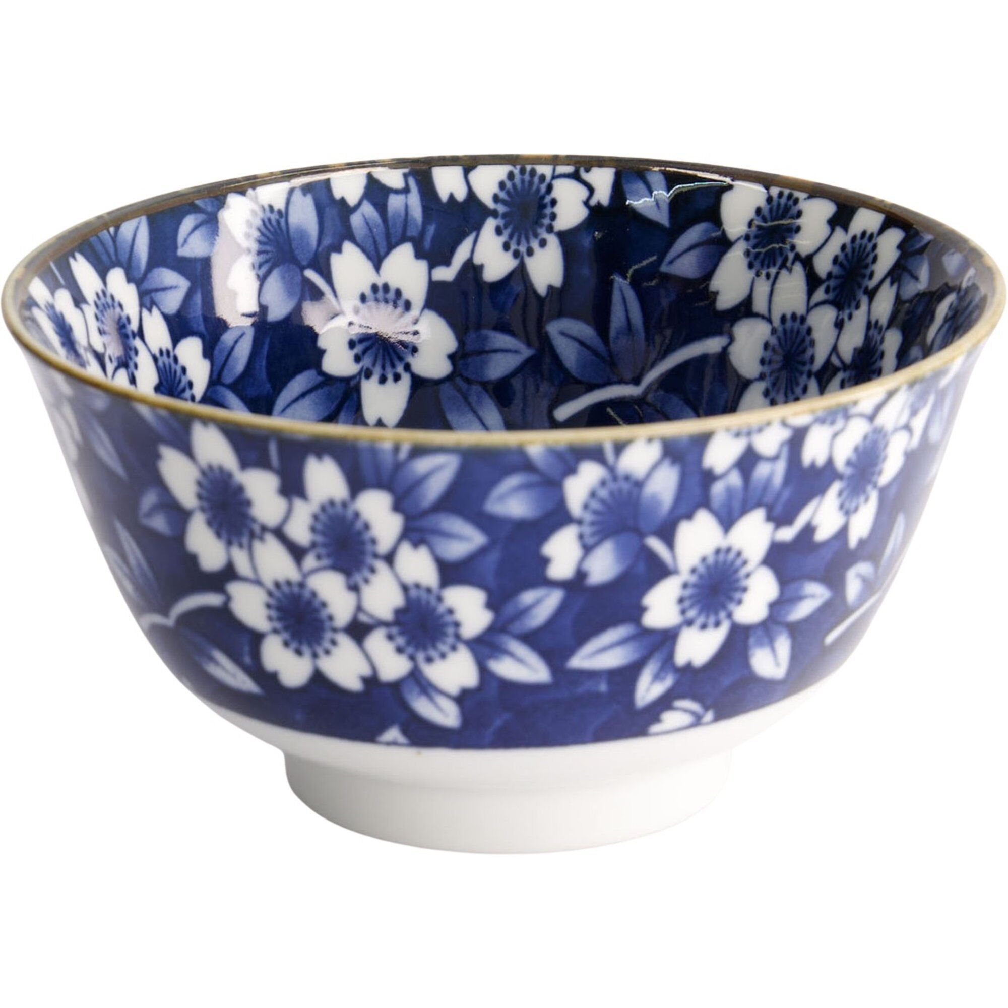Tokyo Design Studio Blue Sakura Skål ø13 Cm  Blå Hvid